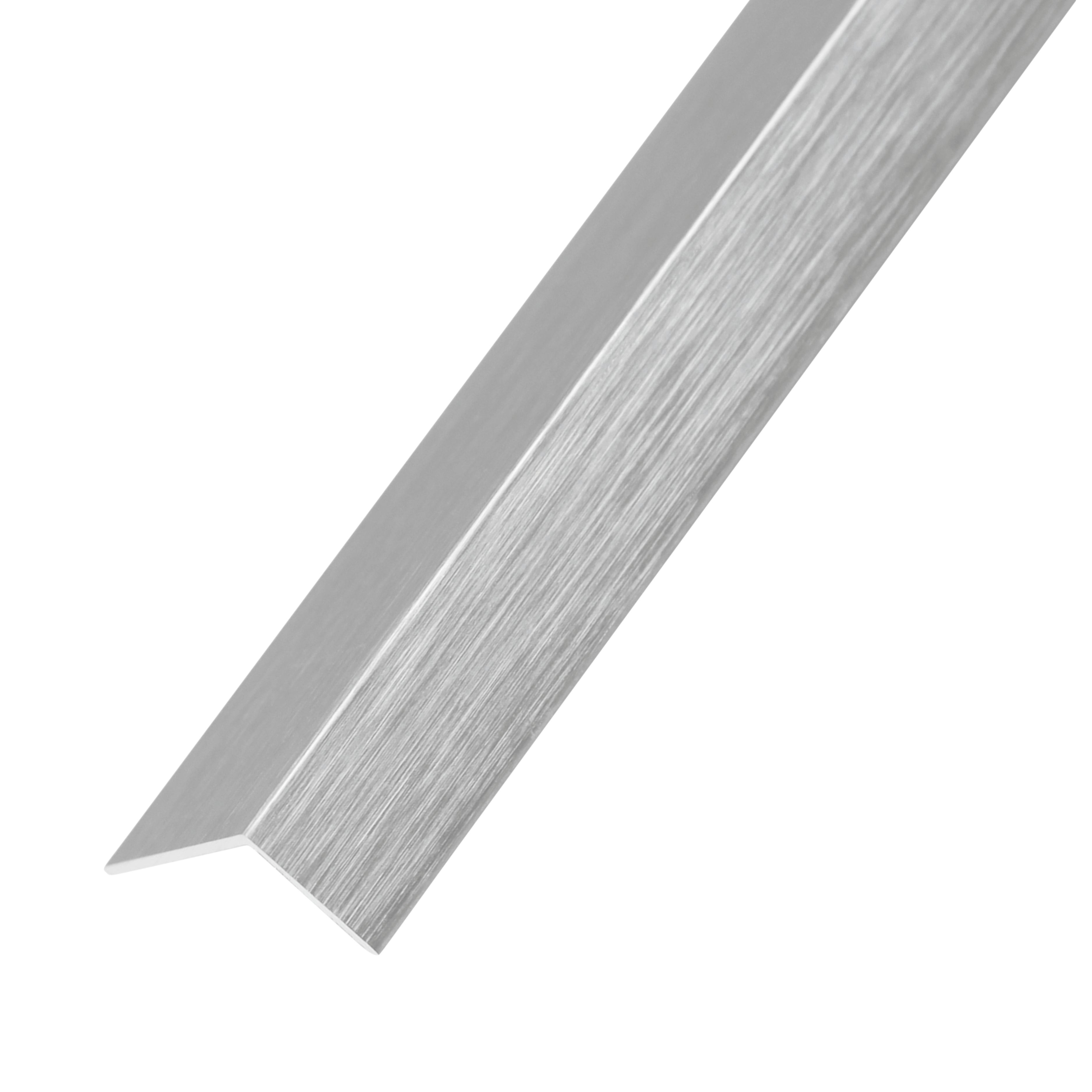 Profilo angolare simmetrico STANDERS in alluminio grigio L 2.6 m 19.5x19.5  mm