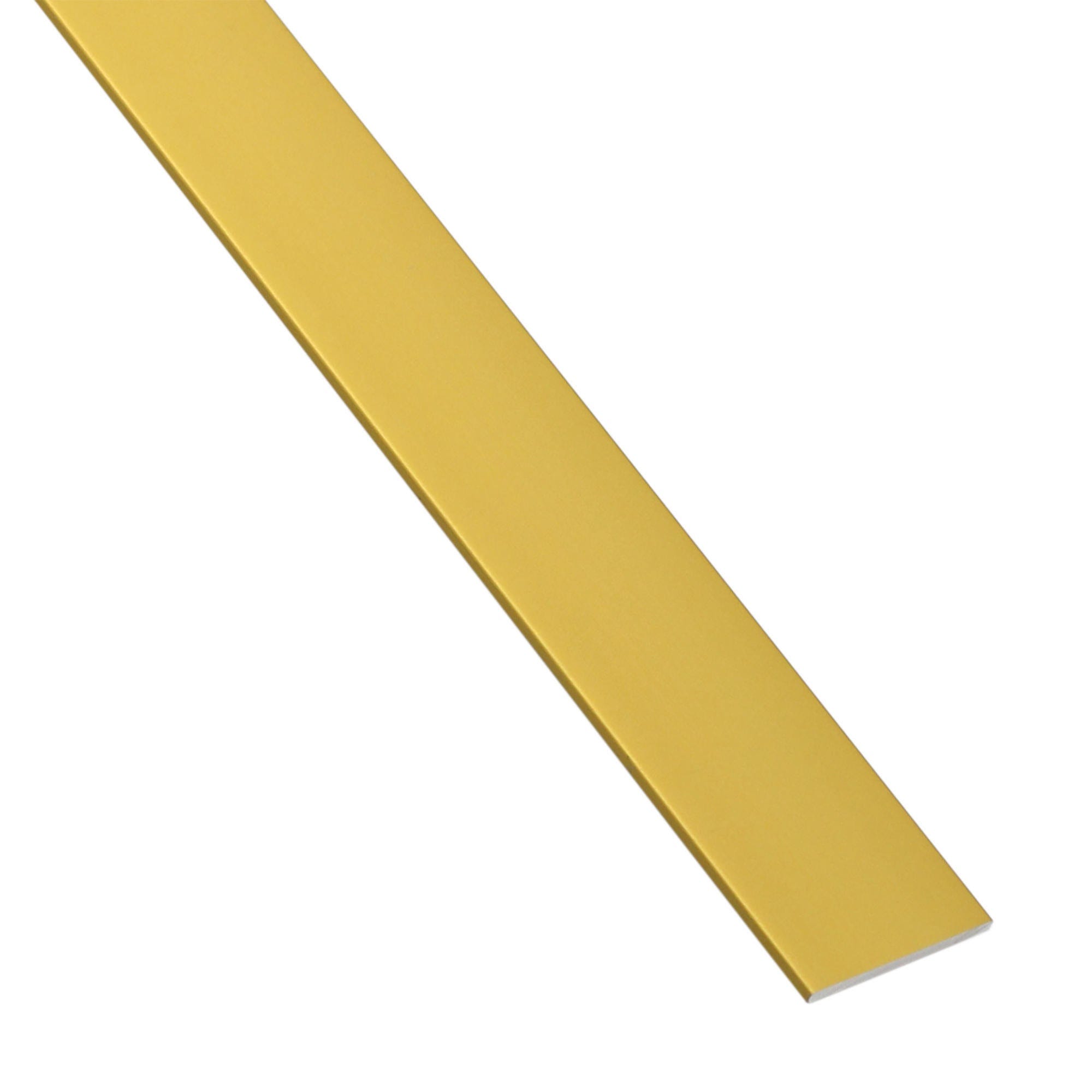 Profilo piatto STANDERS in alluminio dorato L 1 m 2x25 mm