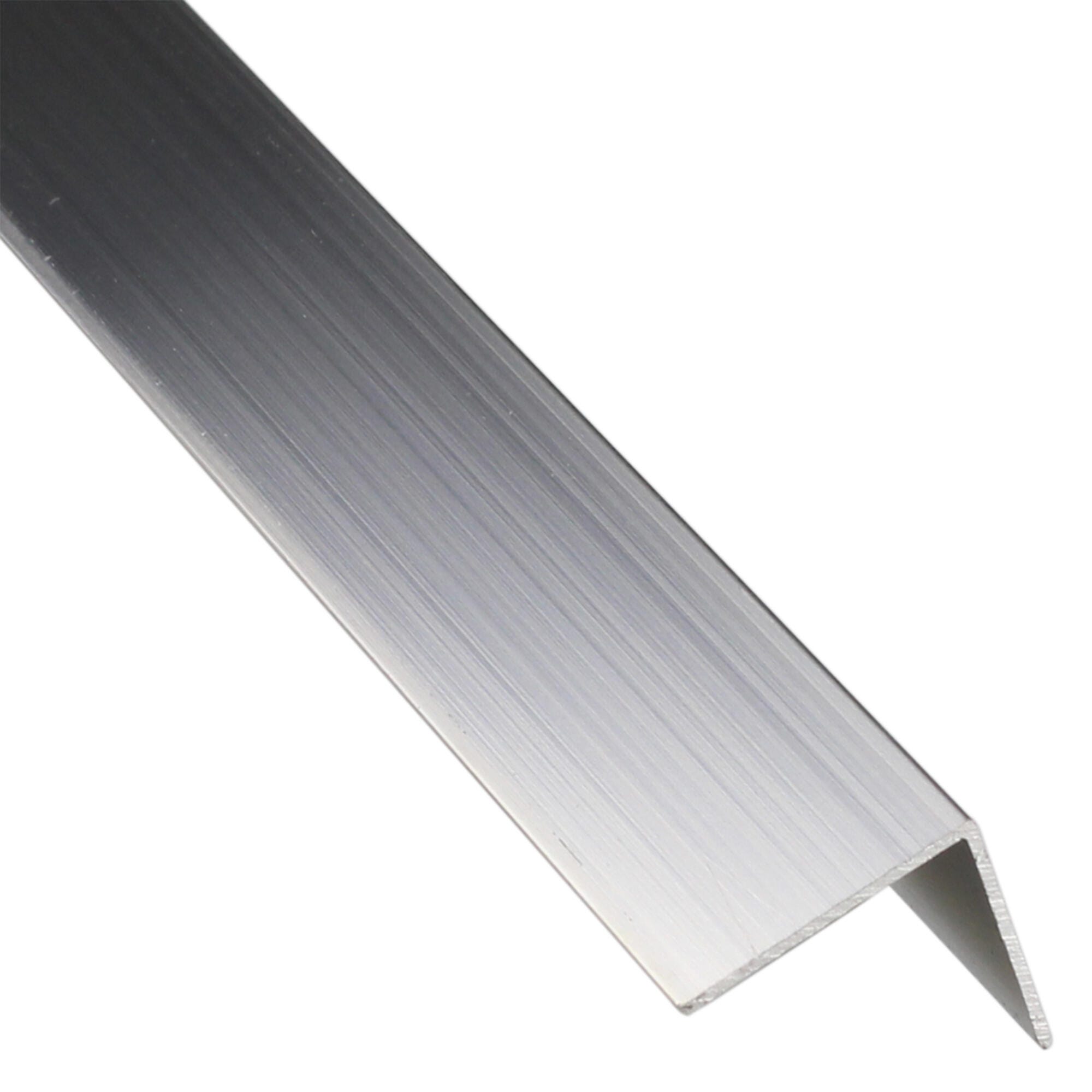 Profilo angolare simmetrico STANDERS in alluminio grigio L 1 m 6x6