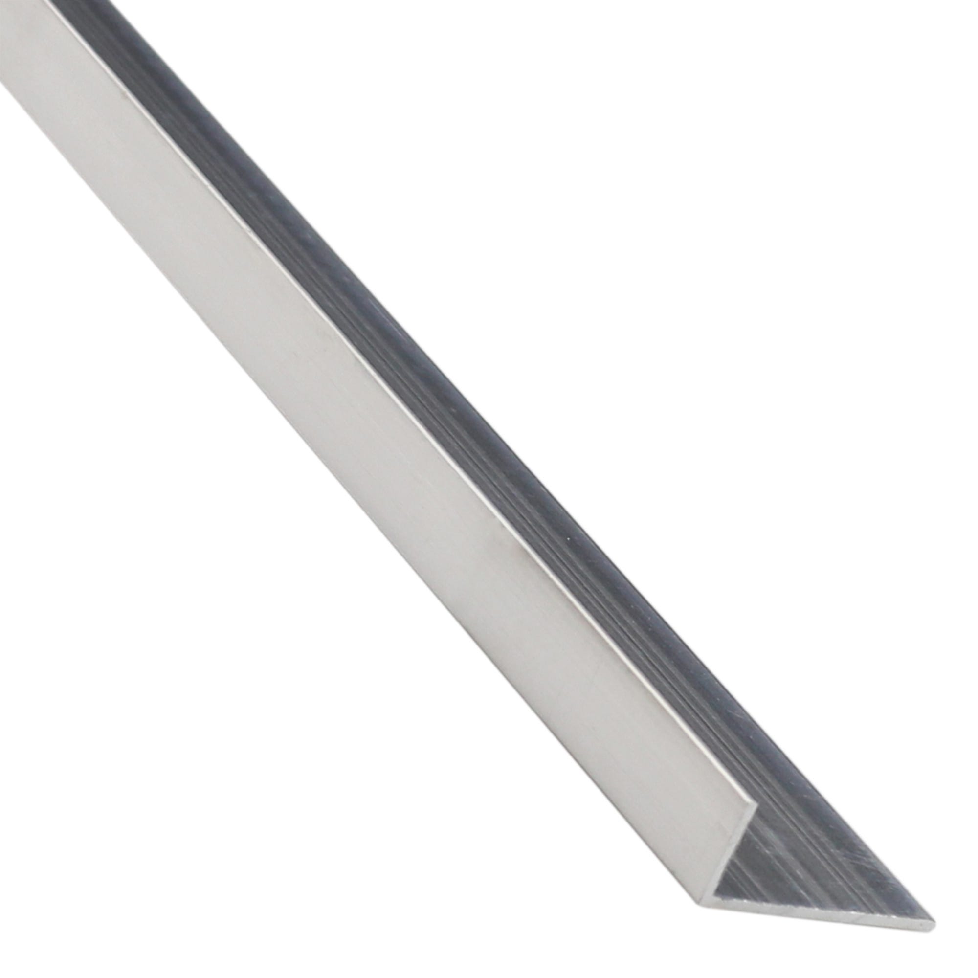 Profilo angolare asimmetrico STANDERS in alluminio grigio L 1 m 11.5x19.5  mm