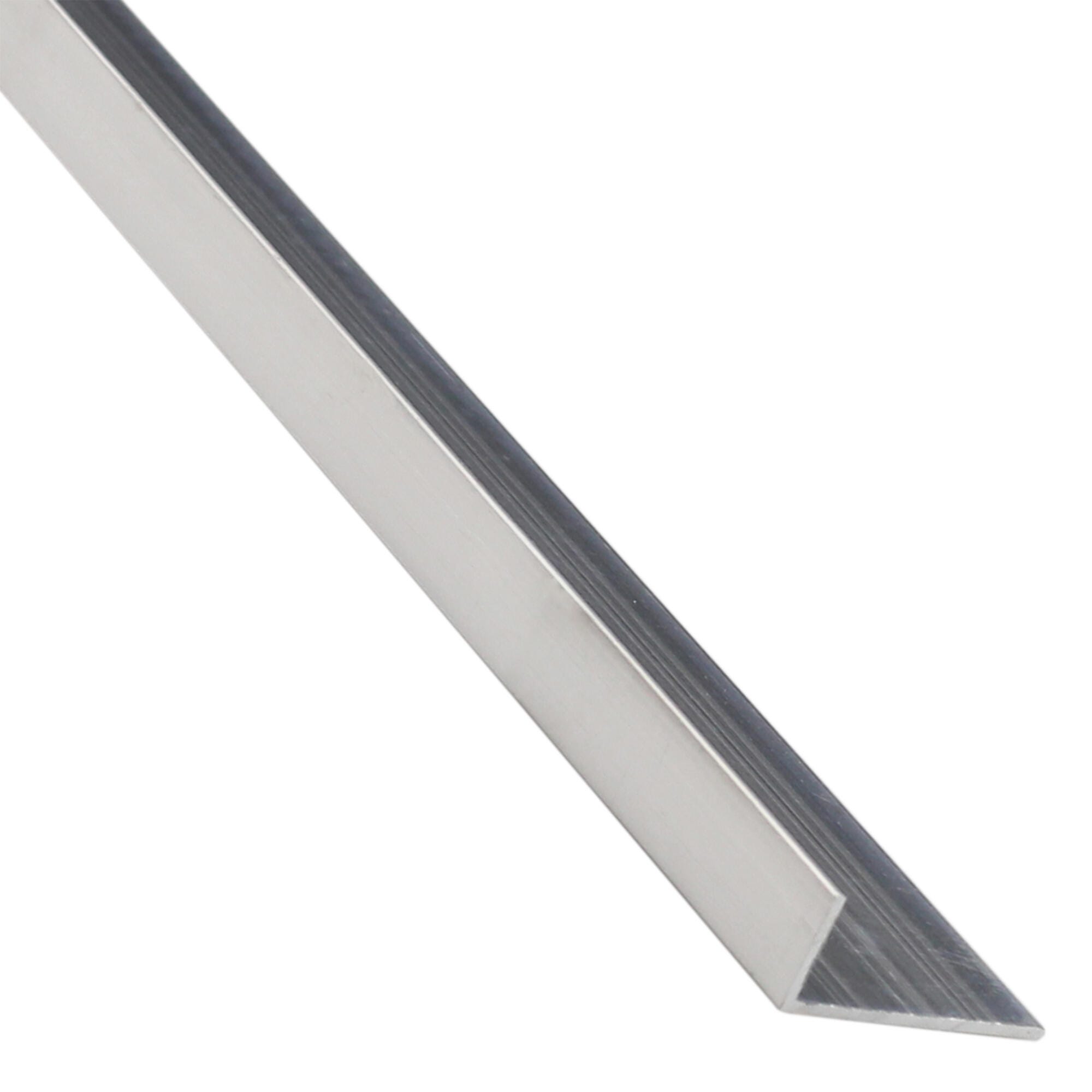 Profilo angolare asimmetrico STANDERS in alluminio grigio L 2.6 m 11.5x19.5  mm