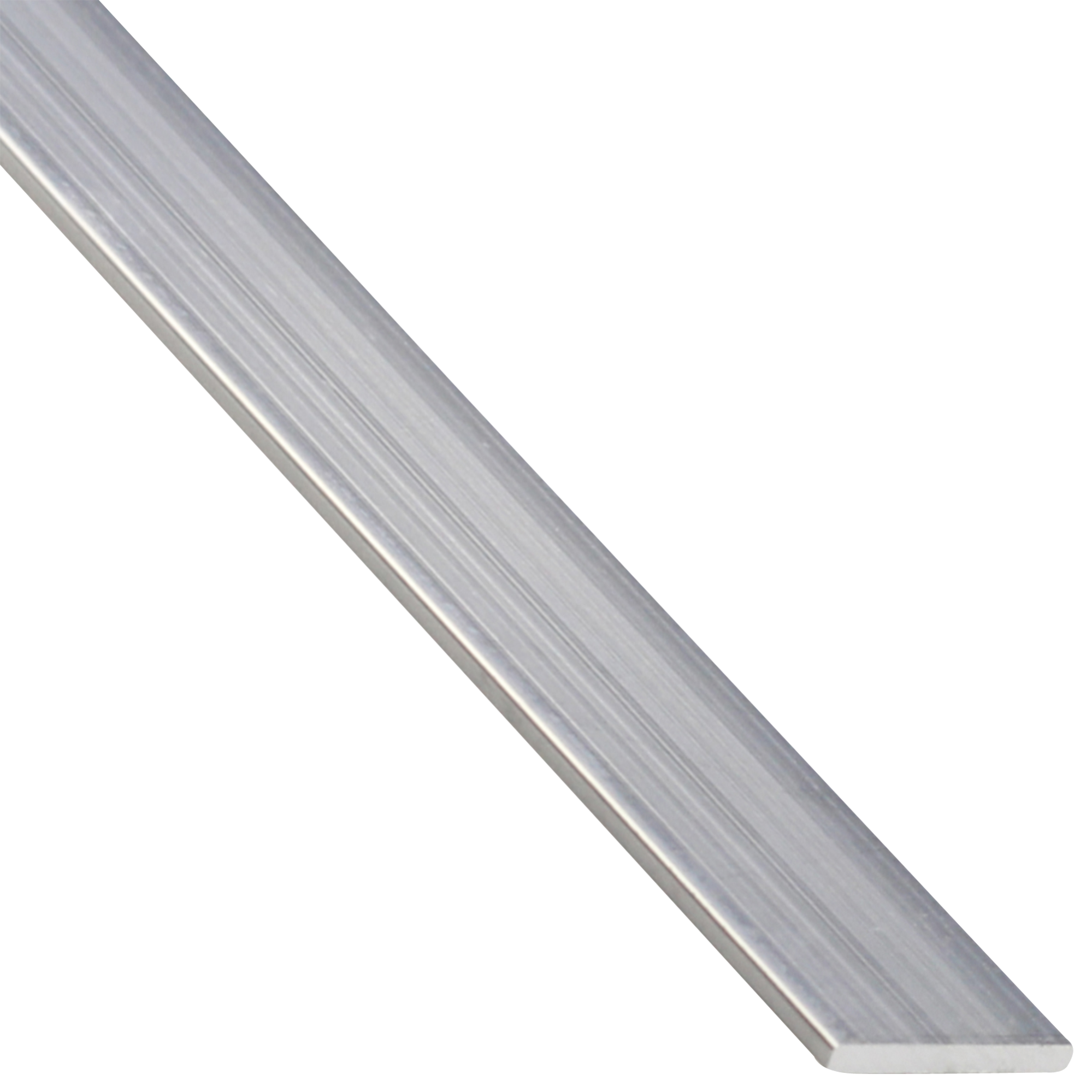 Profilo piatto in alluminio satinato 40x2000 mm spessore 2 mm