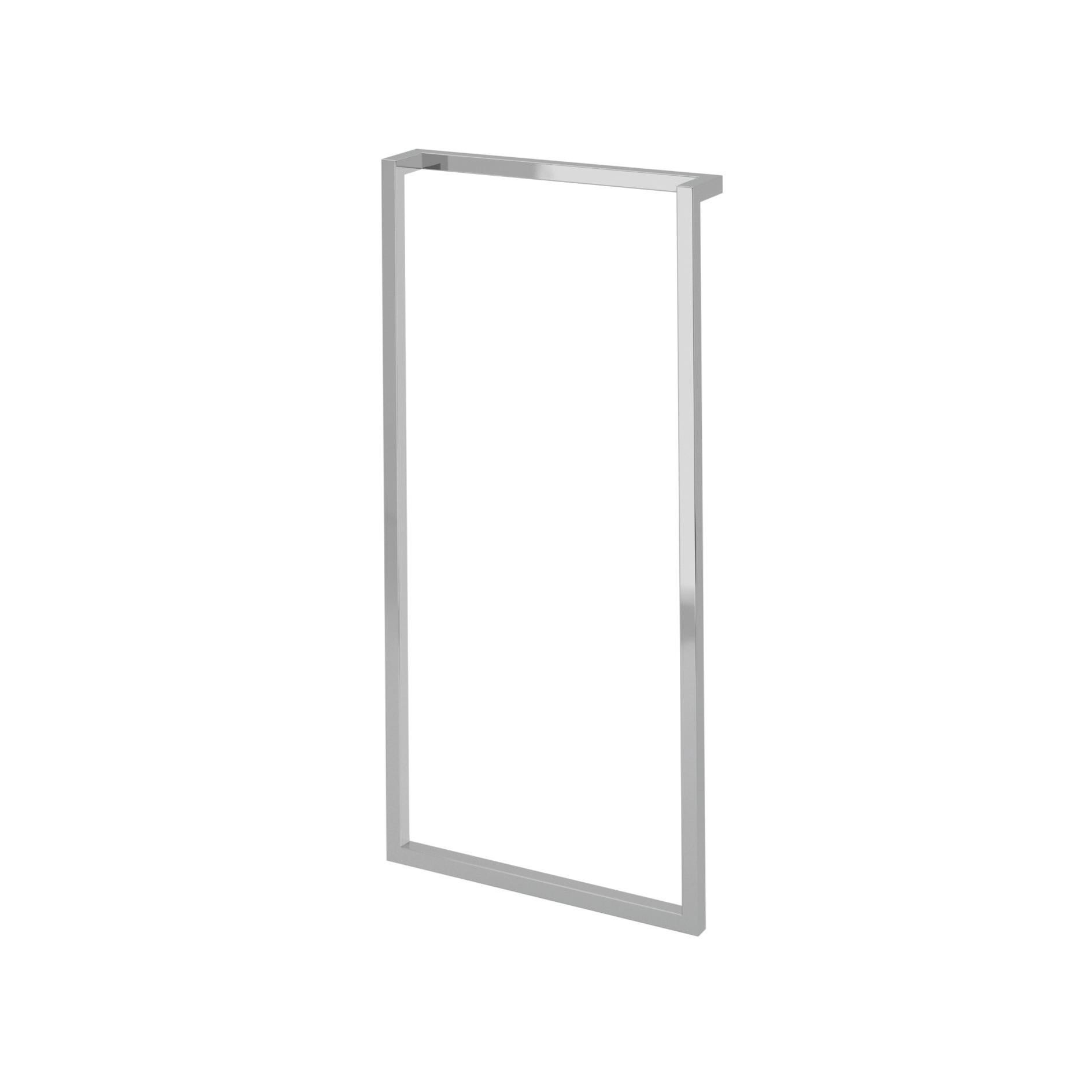 Portasciugamani A Piantana 3 Bracci Girevoli 360° – Acciaio Inox Cromato, Base 22 Cm, Altezza 90 Cm – Bianco