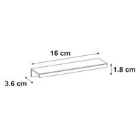 Maniglia per mobile in alluminio argento anodizzato 541A REI interasse 128 mm, 2 pezzi | Leroy Maniglia per mobile in alluminio argento anodizzato 541A REI interasse 128 mm, 2 pezzi | Leroy