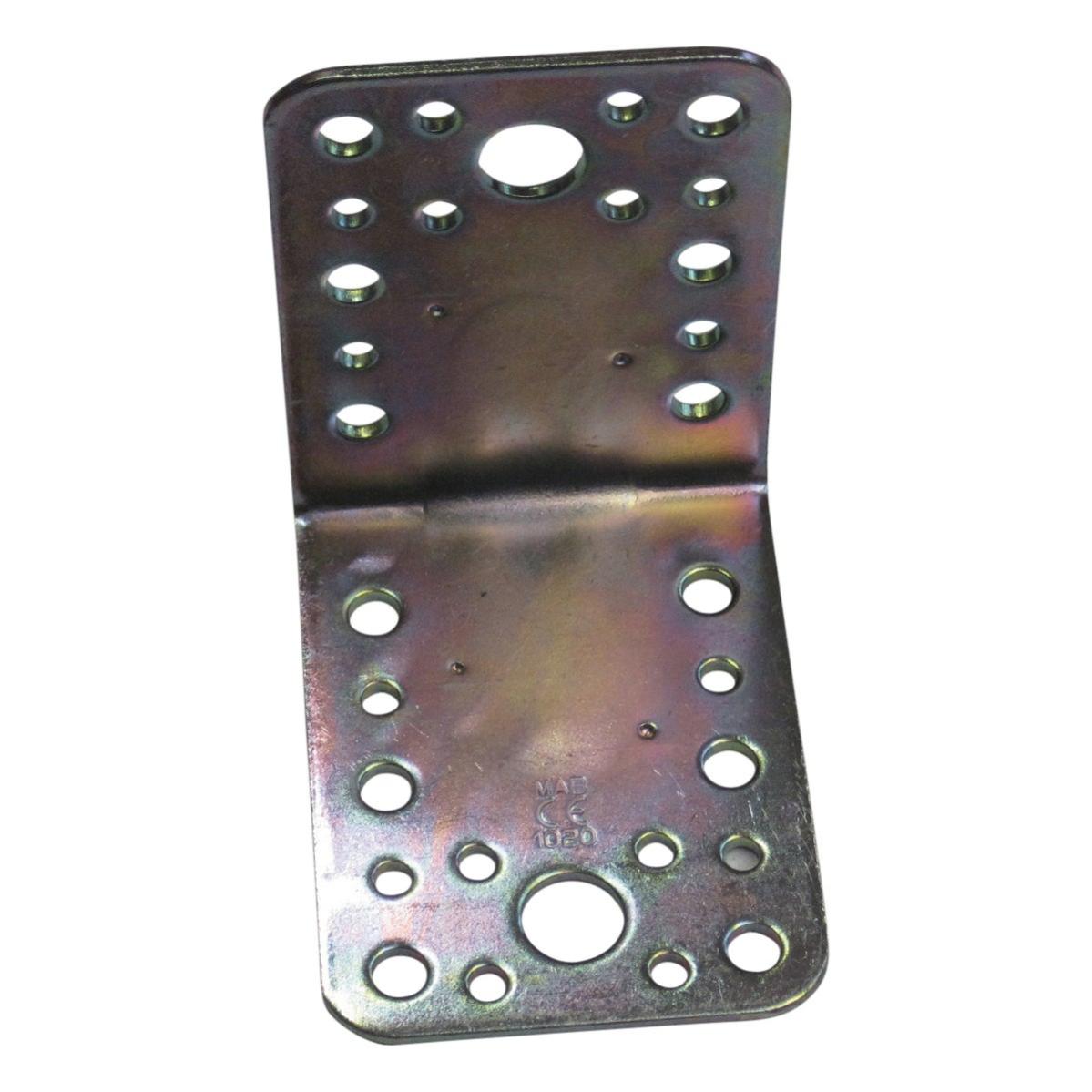 Piastra angolare in acciaio zincato Sp 2 x H 21 mm 4 pezzi | Leroy Merlin