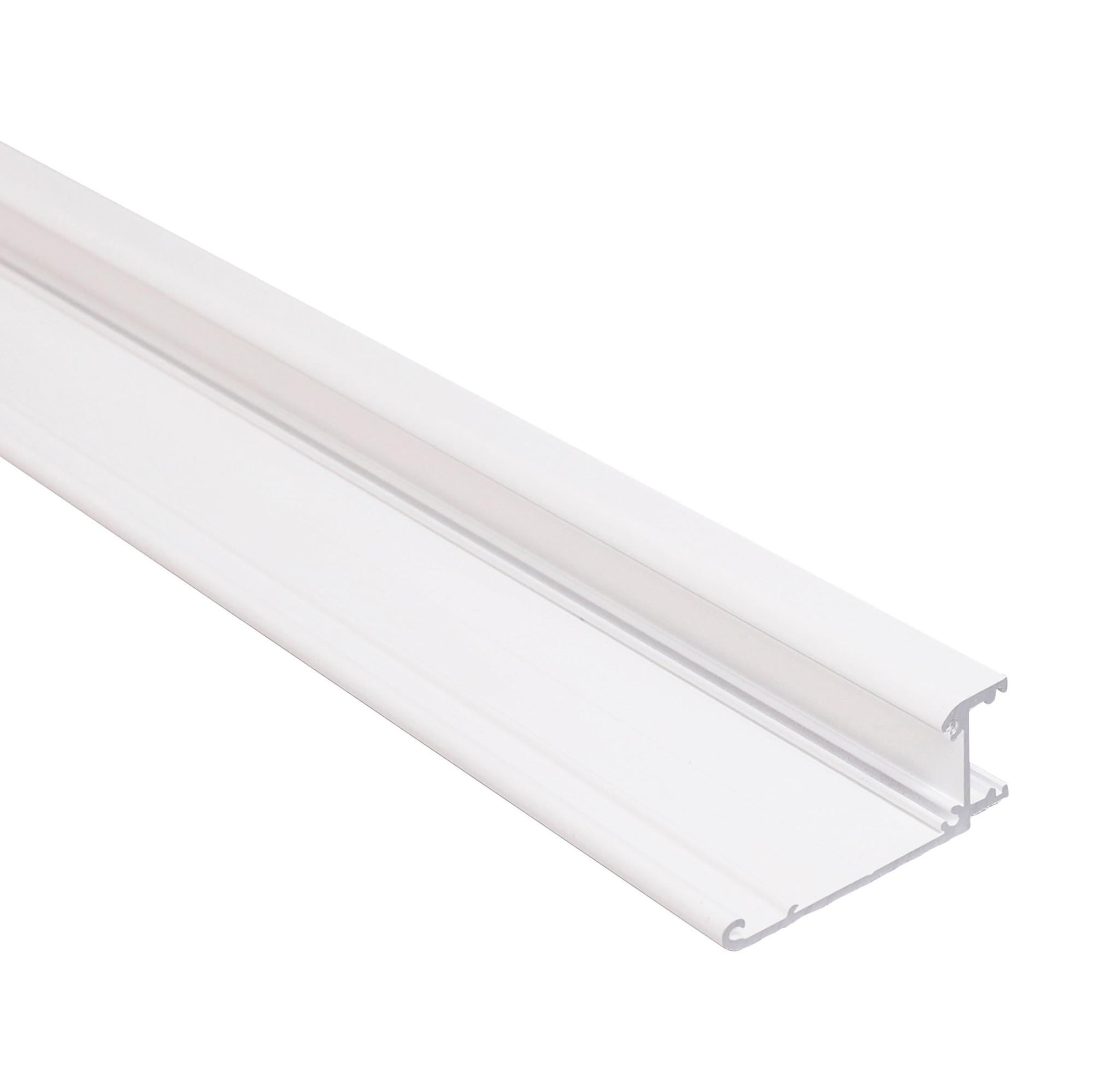 Profilo alluminio superficie BIANCO per striscia LED 17x15mm - 2 metri