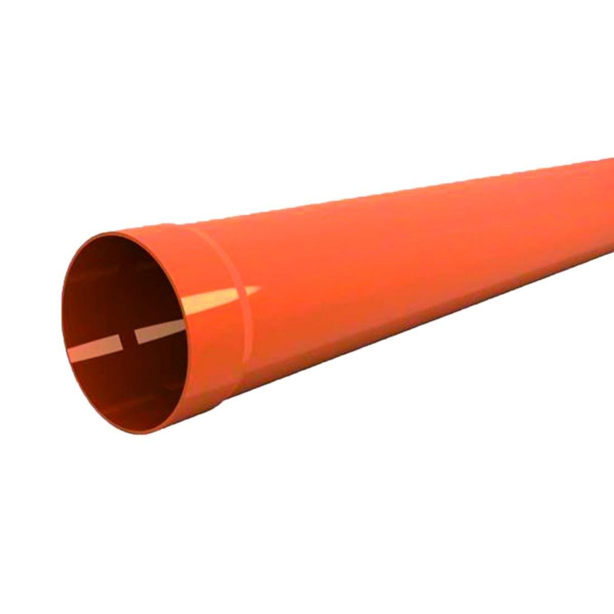 Tubo per evacuazione acqua arancio in pvc Ø 140 mm L 2 m