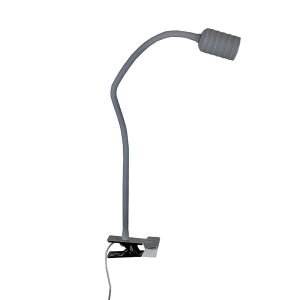 Lampada da Scrivania Flessibile con Pinza Led Berry Grigia Trio Lighting