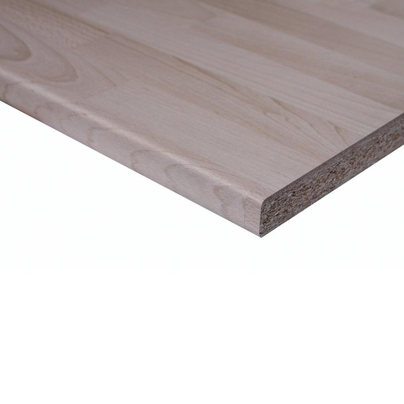 Piano cucina in truciolare faggio listellare L 304 x P 60 cm, spessore 2.8 cm