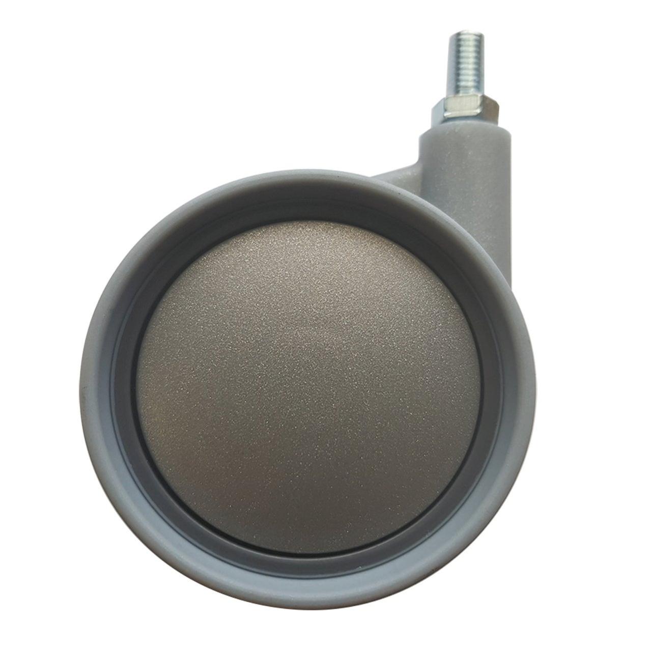 Piastrella in gomma con giunto a pioli e foro 50x50 cm - 75 mm - Nero