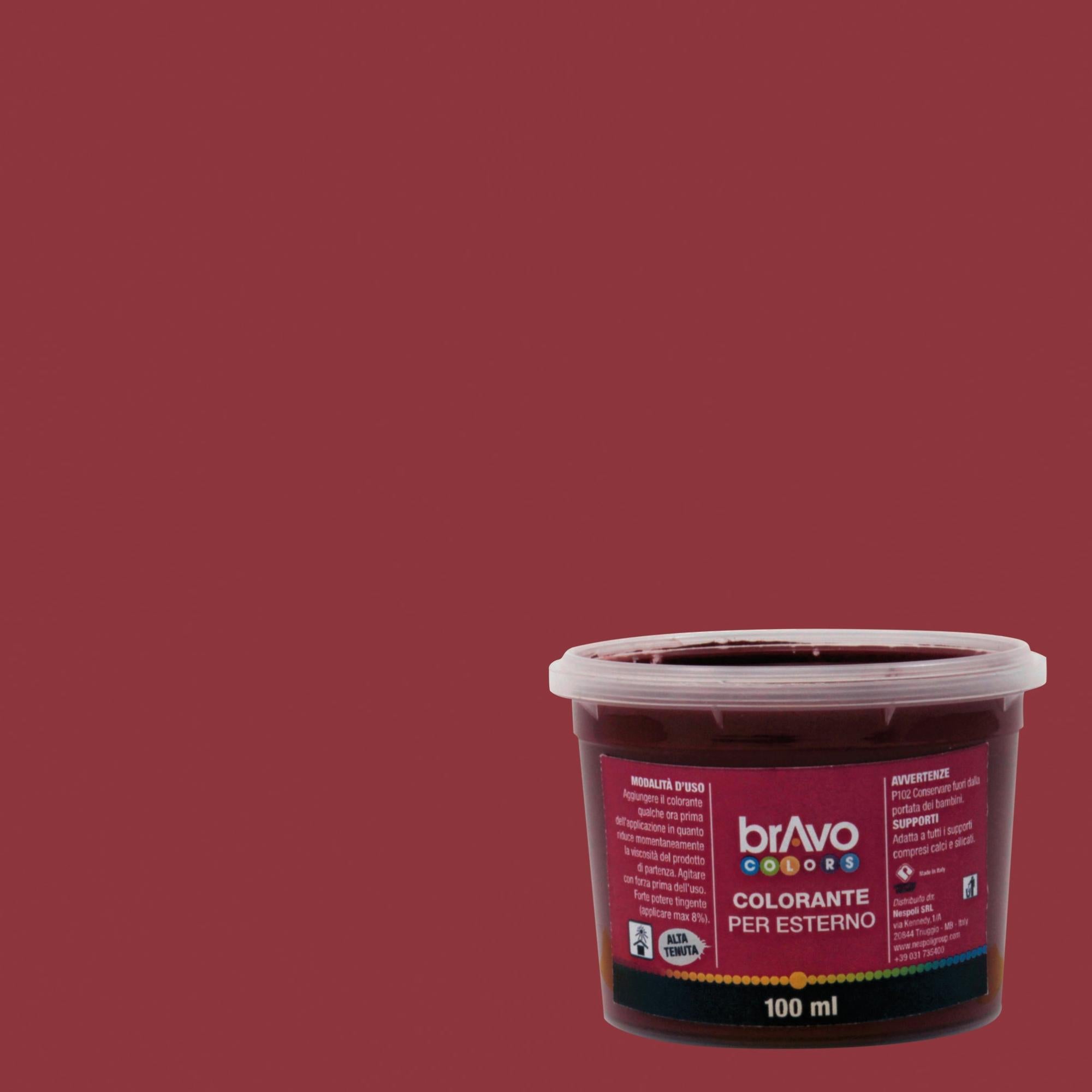 Colorante Universale TINTAMAN Rosso Ossido - 50 Ml - Per Vernici Ad Acqua E Solvente, Tempere, Smalti, Calce
