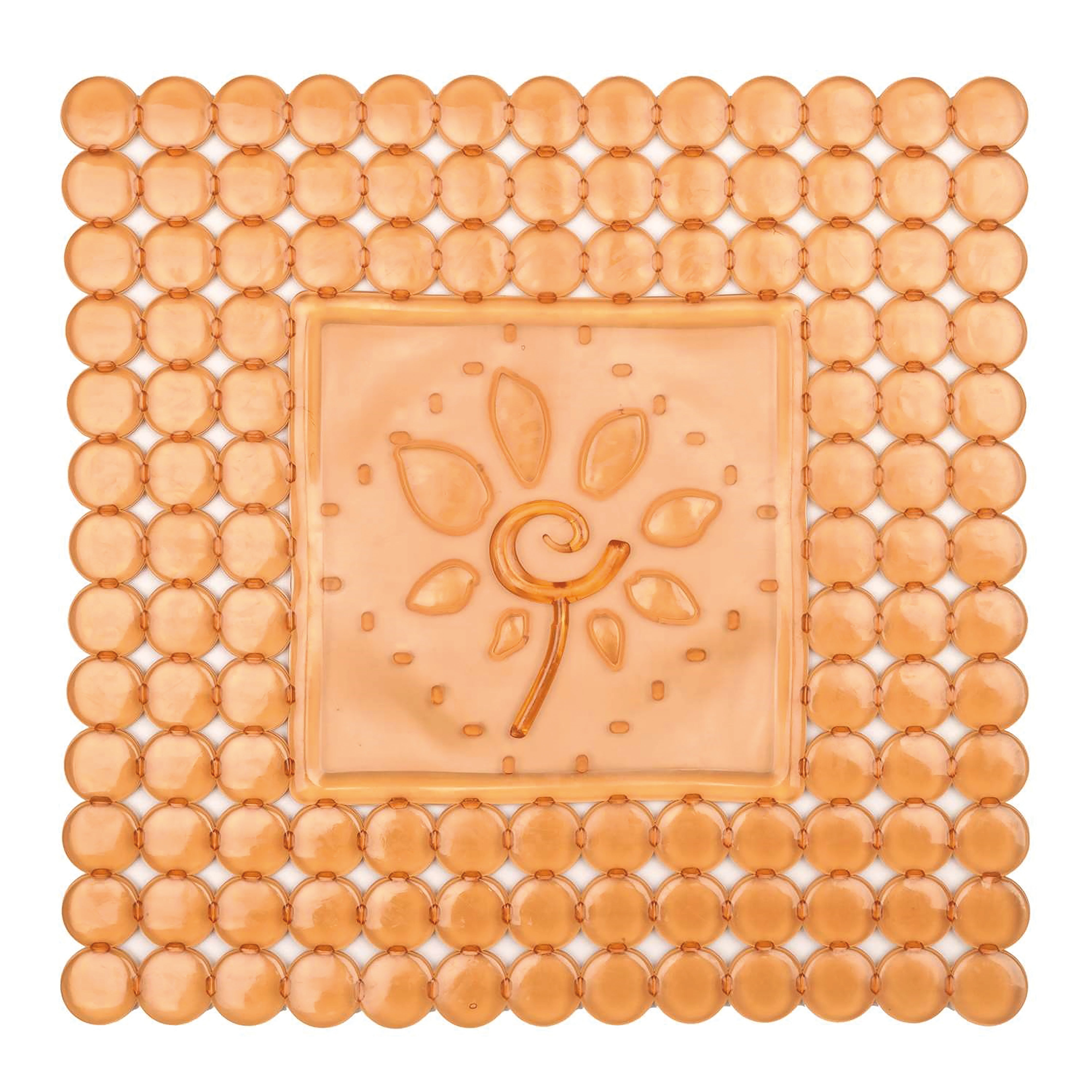 Tappeto protettivo per lavello in pvc arancione L 32 x P 32 cm