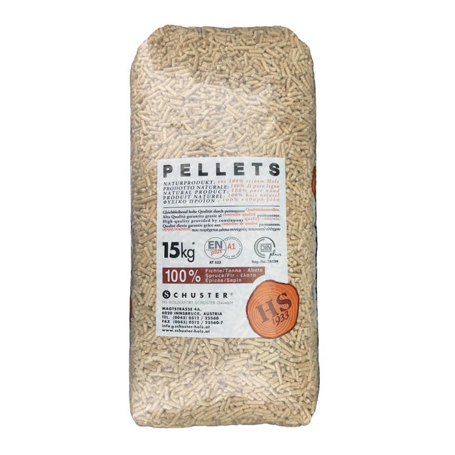 Pellet Schuster ENplus A1 15 kg in abete