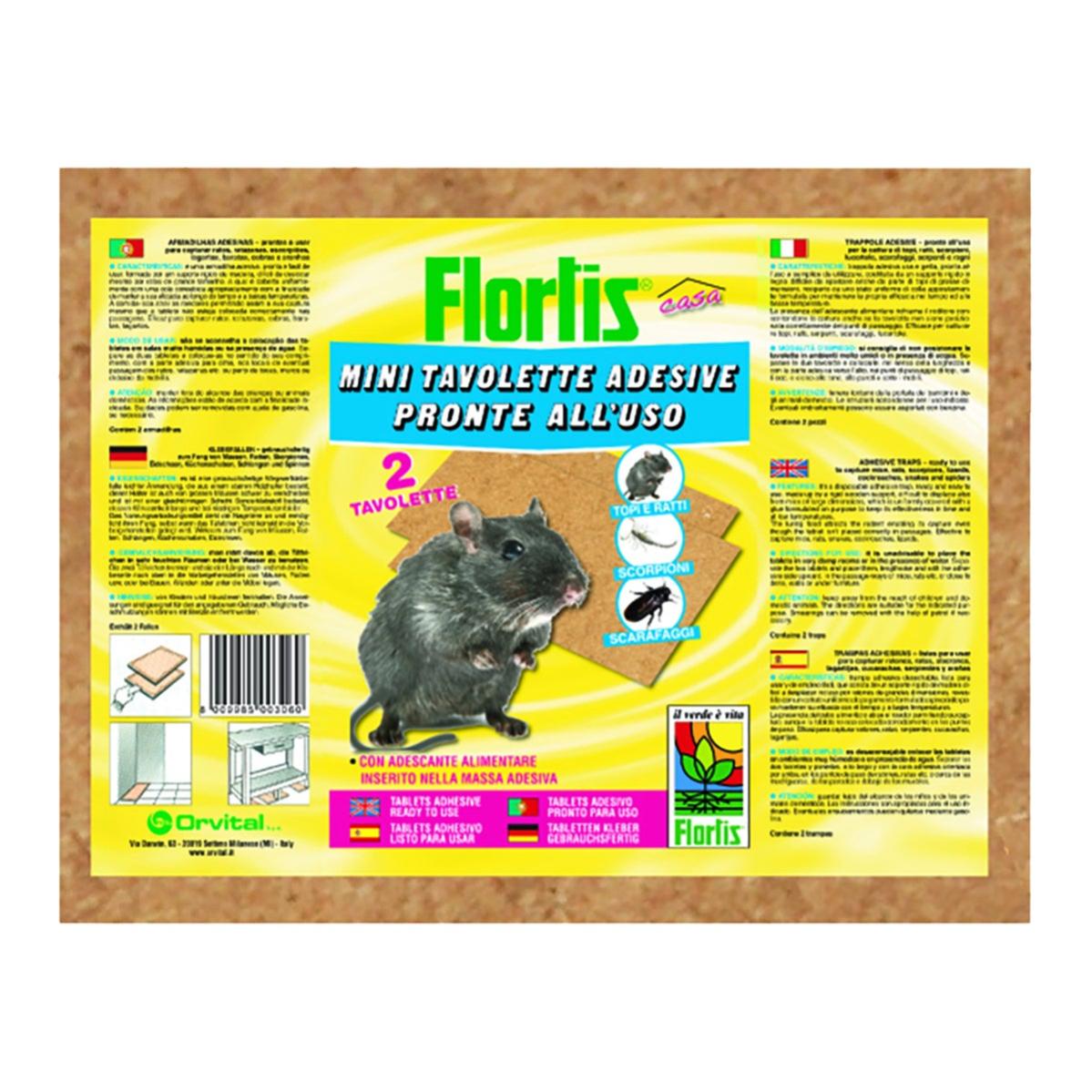 Flortis Trappola Per Topi Usa E Getta – Igienica, Senza Veleno Per Interni/Esterni