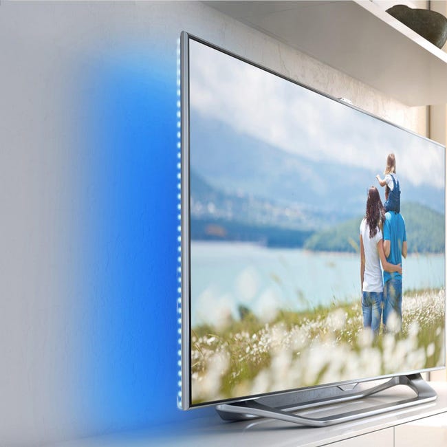 Kit striscia led per TV 1m luce blu 100LM INSPIRE