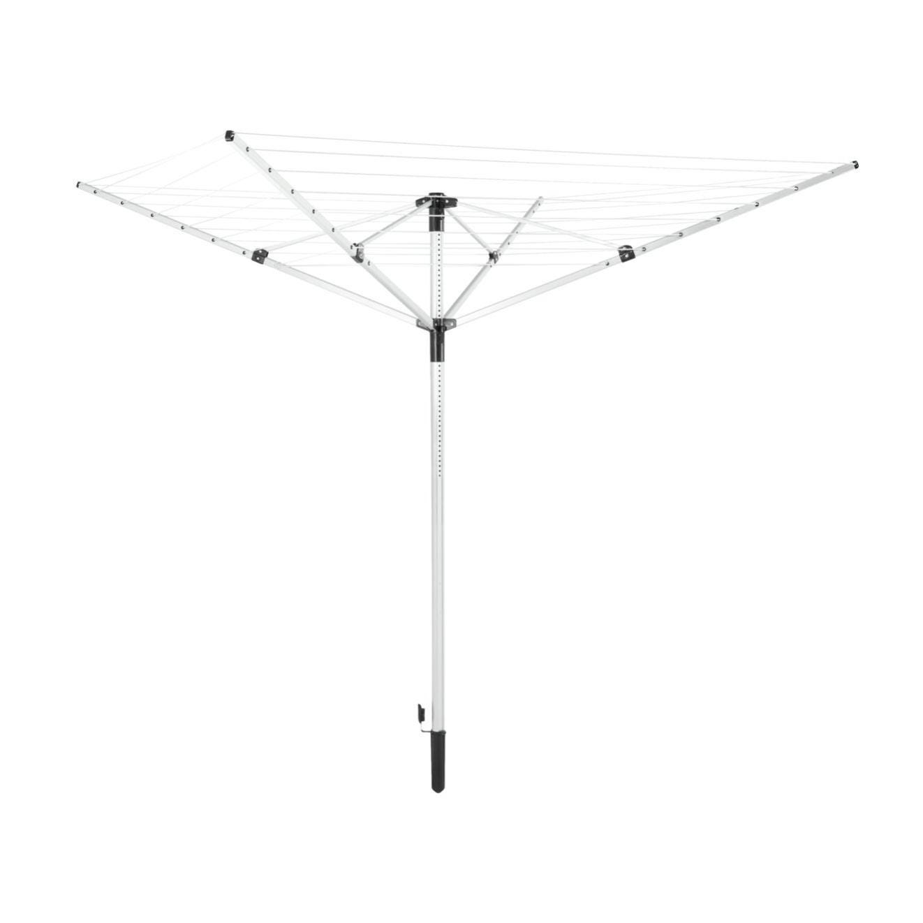 Stendibiancheria da esterno ad ombrello LEIFHEIT LinoPush 400 a ombrello in  alluminio L 203 cm grigio / argento