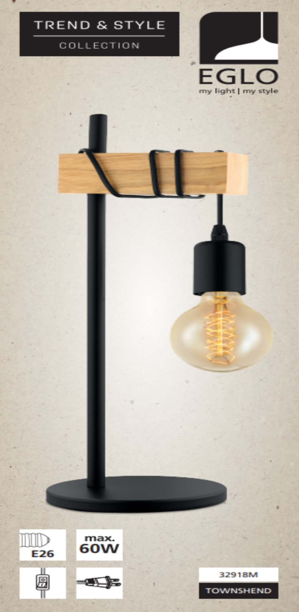 Lampada Da Tavolo Eglo Cadella 38 Cm Alluminio Spazzolato IP54 - Interni Ed Esterni - Alogena G9 - Foto 1
