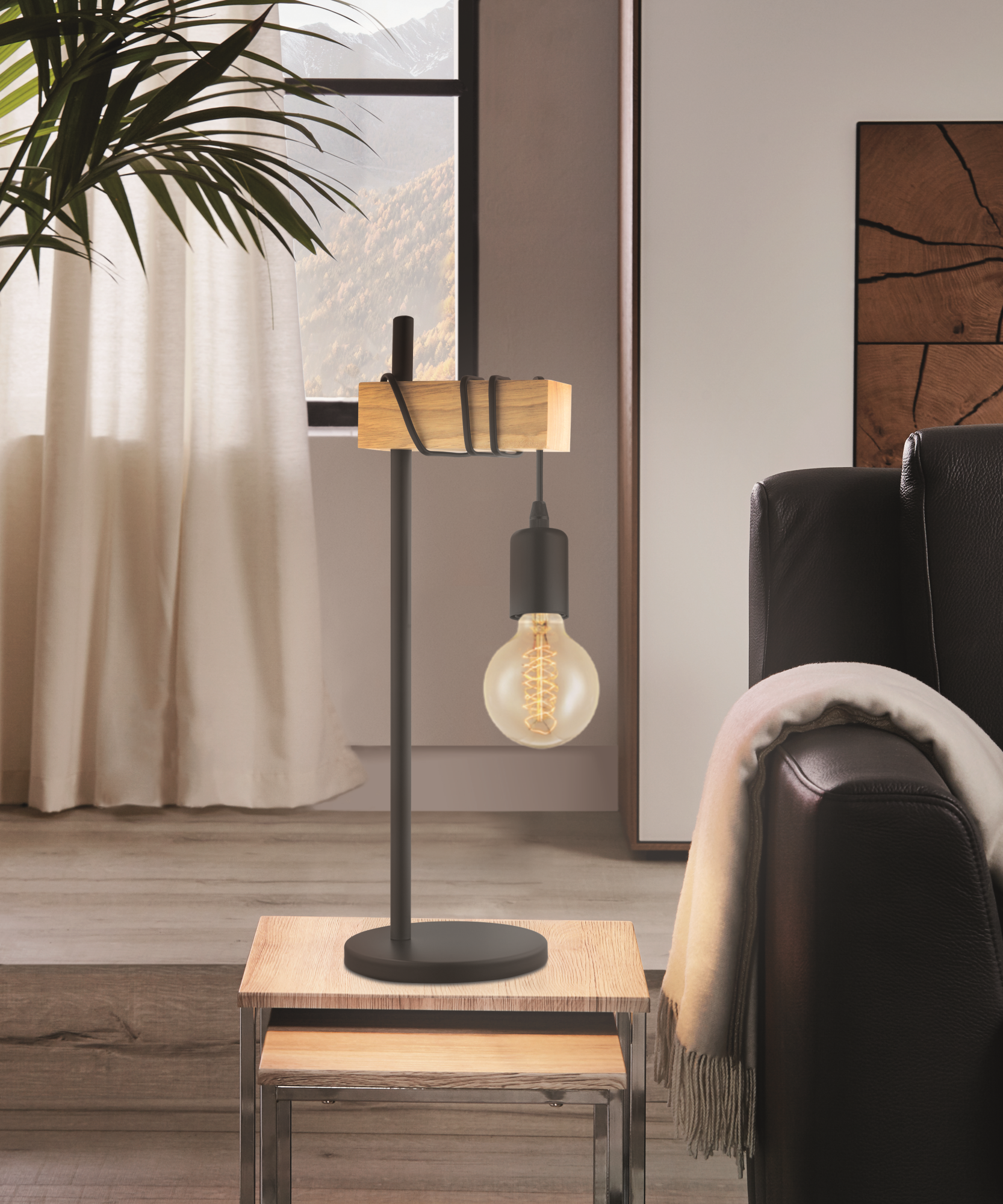 Eglo Lampada Da Tavolo In Acciaio – Finitura Bianco E Oro, Design Moderno, Attacco E27, Altezza 25,5 Cm
