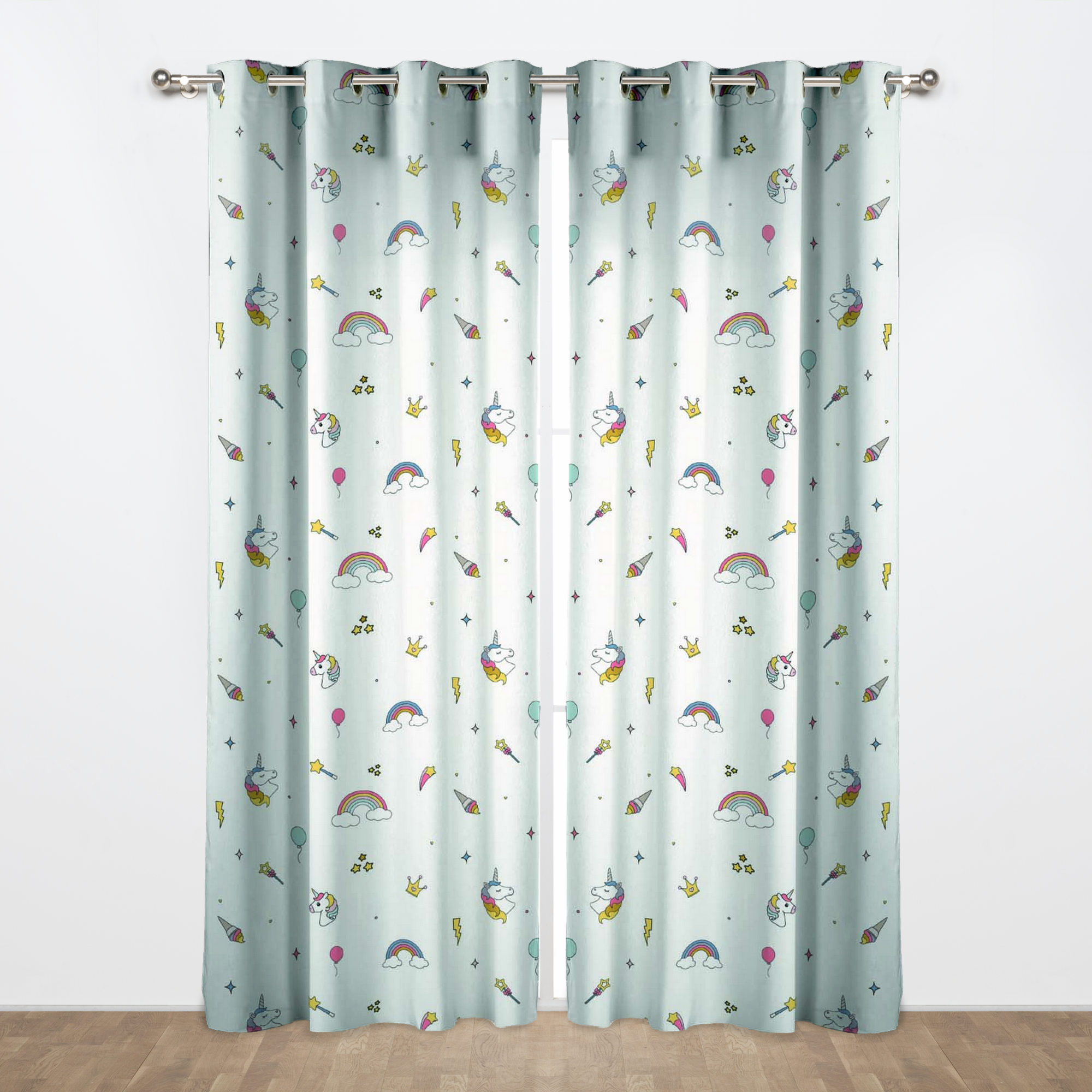 Home Fashion Tenda A Occhielli Per Cameretta Con Uccellini - Multicolore, 245x140 Cm, In Voile Di Poliestere - 3