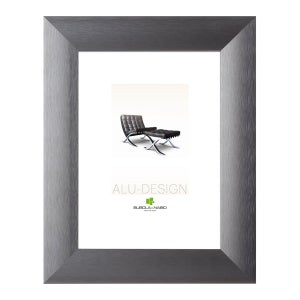 Mira Cornice in alluminio Quadro 40x60 cm - nero lucido - Vetro standard