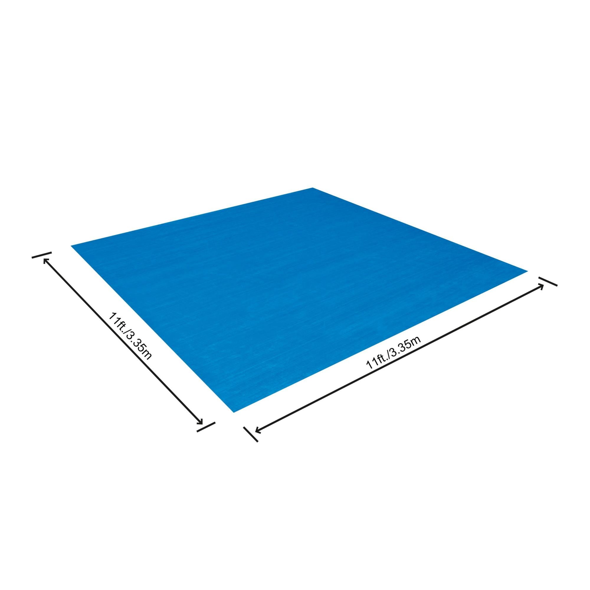 Tapis De Sol Pour Piscine Hors Sol 335x335cm | Protection Pelouse | Bestway Fast Set, Steel Pro, Hydrium