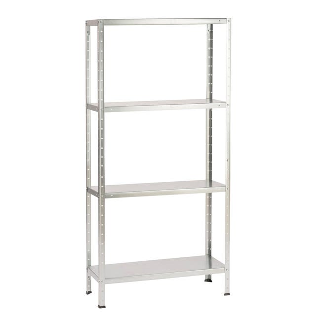 Angolare Per Scaffale Metallico 200 Cm - Lamiera Acciaio Verniciato Antiruggine - Made In Italy - Foto 5