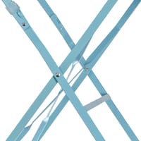 Tavolino Da Esterno Flora NATERIAL In Acciaio Blu Per 2 Persone 70x70cm - Foto 9