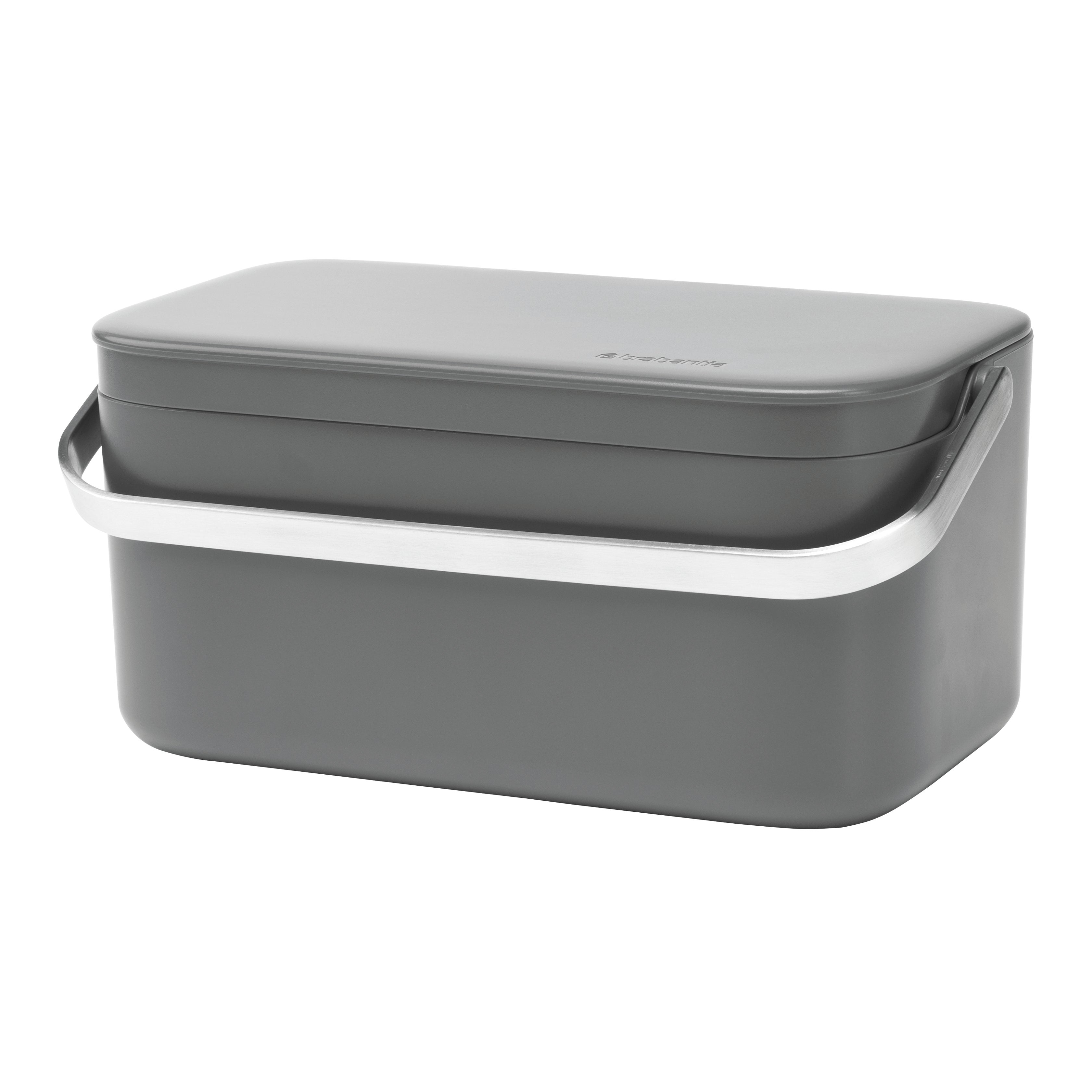 Organizer per lavello da cucina Brabantia con dispenser di sapone, grigio  scuro