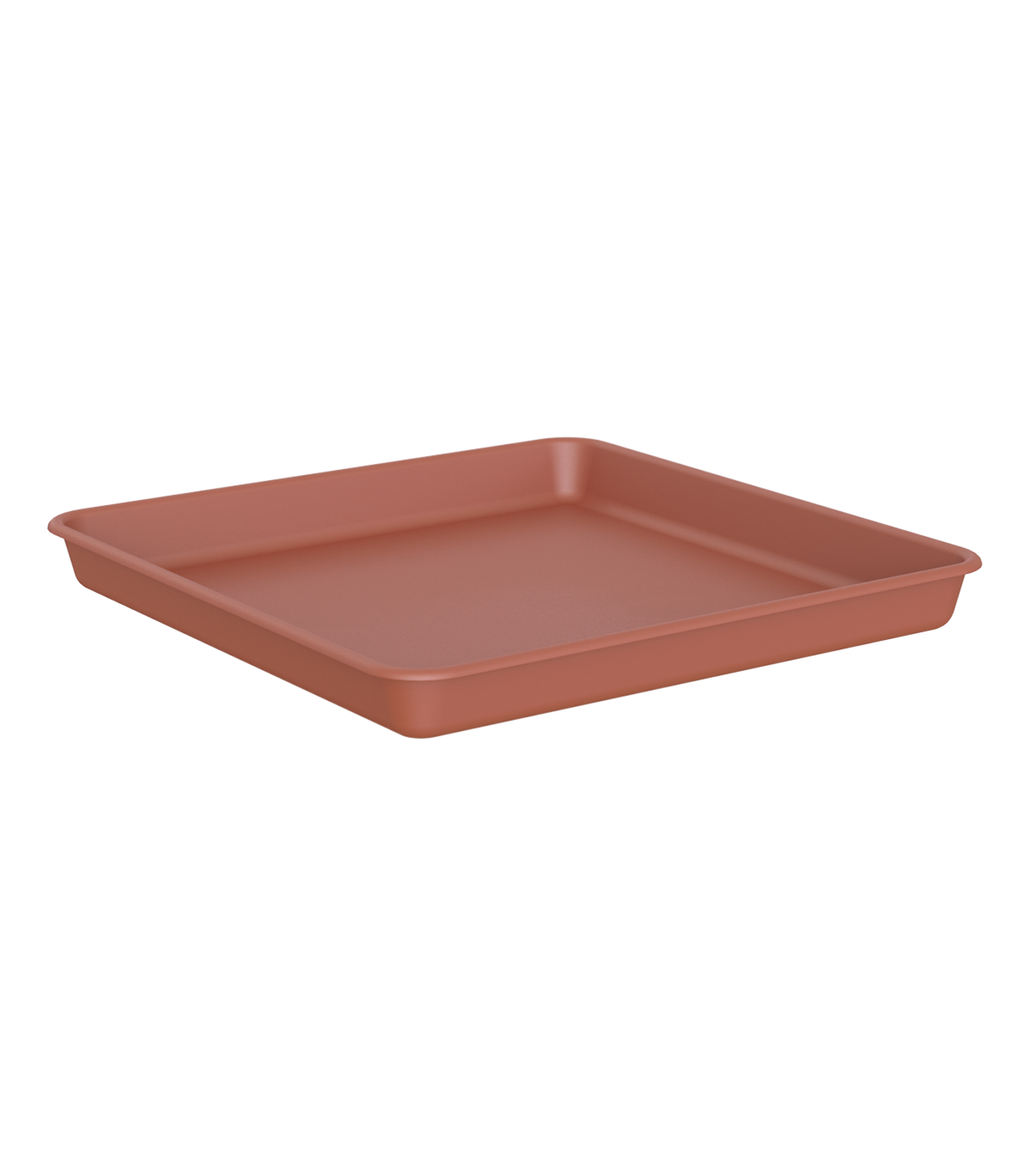Vaso in materiali riciclati marrone 26 x 26 x 12,7 cm con sottovaso 23