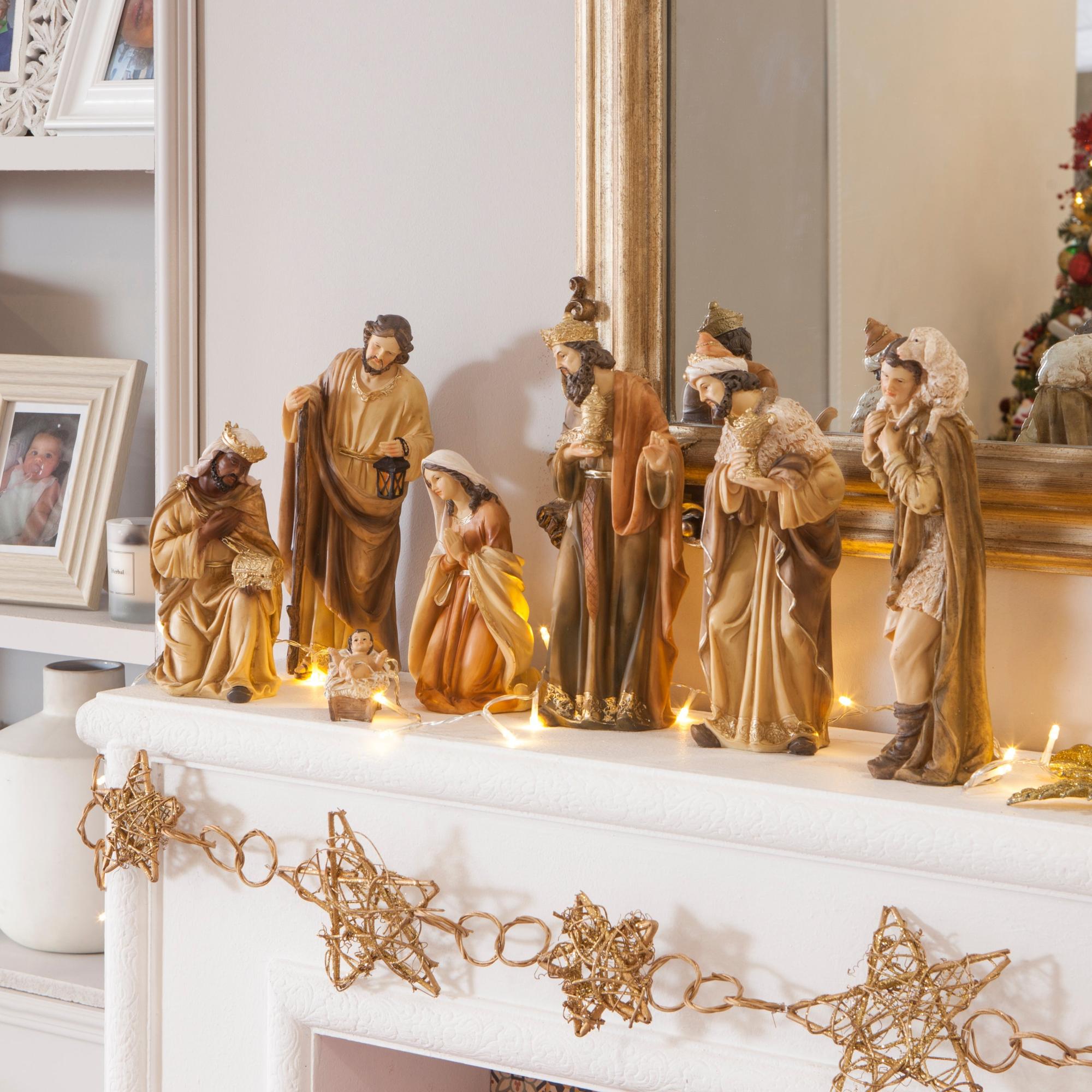 Magie di Natale Storie di Natale, Personaggi per Villaggio di Natale in Poliresina