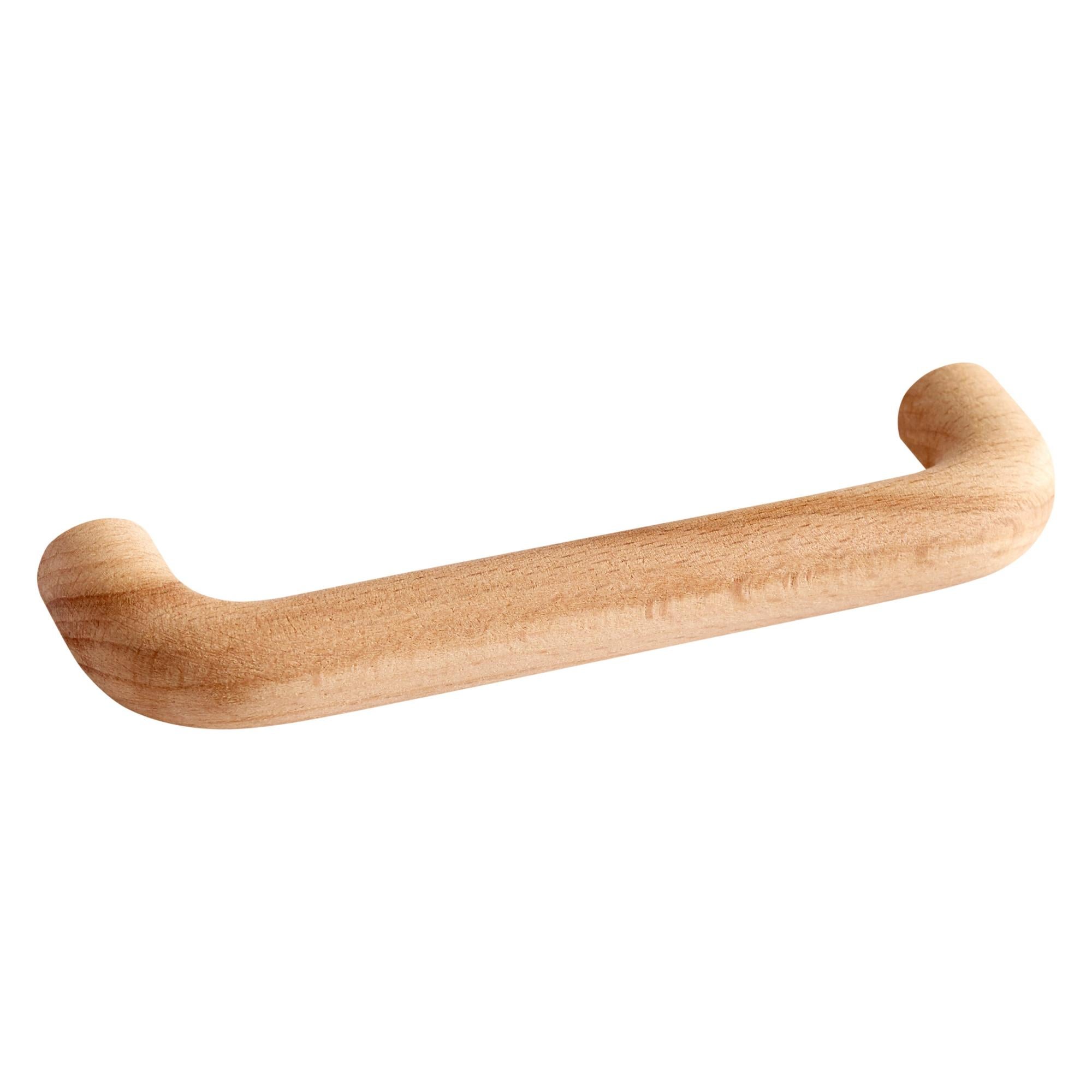 AKOLAFE 10 Maniglie In Legno Da 120 Mm, Per Armadi, In Rovere Massiccio, Per Mobili, Armadi, Cassetti, Cucina, Cassetti, Colore Marrone - Foto 2