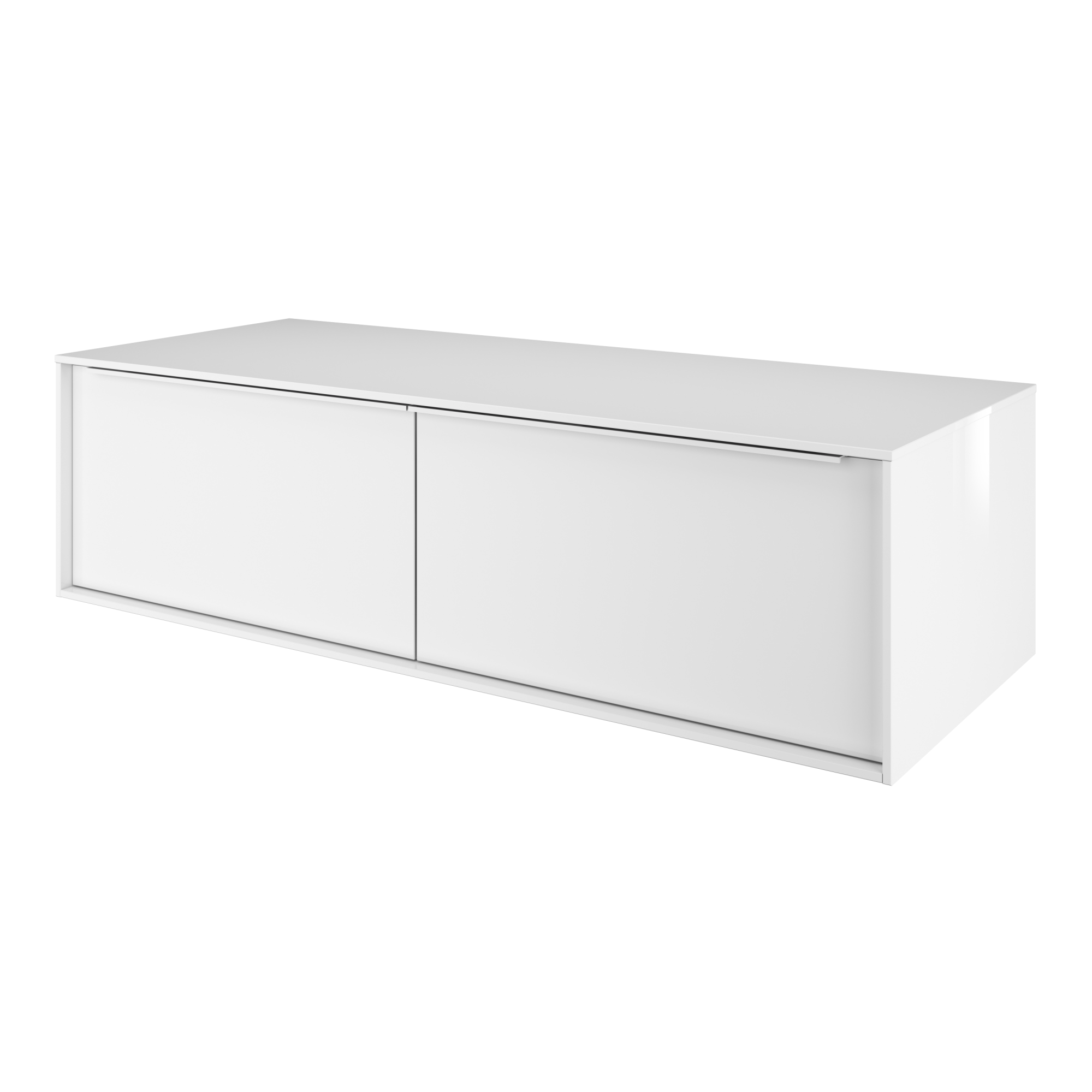 Tavolino Bar Jörn Di AC Design Furniture - Dimensioni 105x120x60 Cm, Colore Bianco, Struttura Metallo E Piano MDF, Carico Max 25 Kg