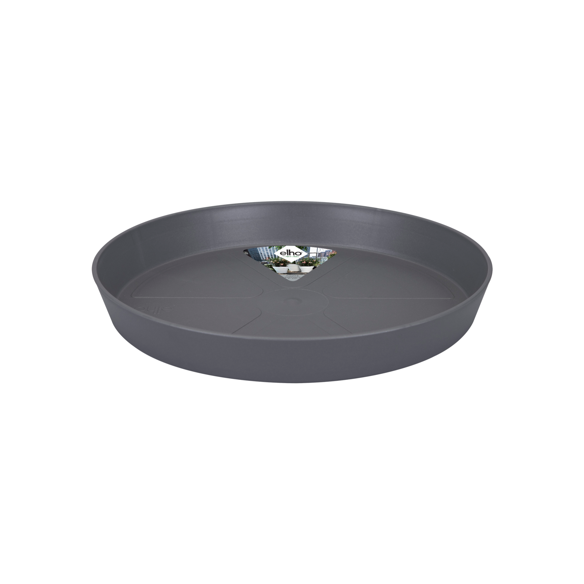Vaso XXL rotondo antracite – 58 cm – fioriera in plastica per esterni – vaso grande