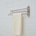 Signature Hardware Adelaide 413136 Anello Portasciugamani Da Parete In Ottone, Cromato, 23,5 Cm, Garanzia 10 Anni