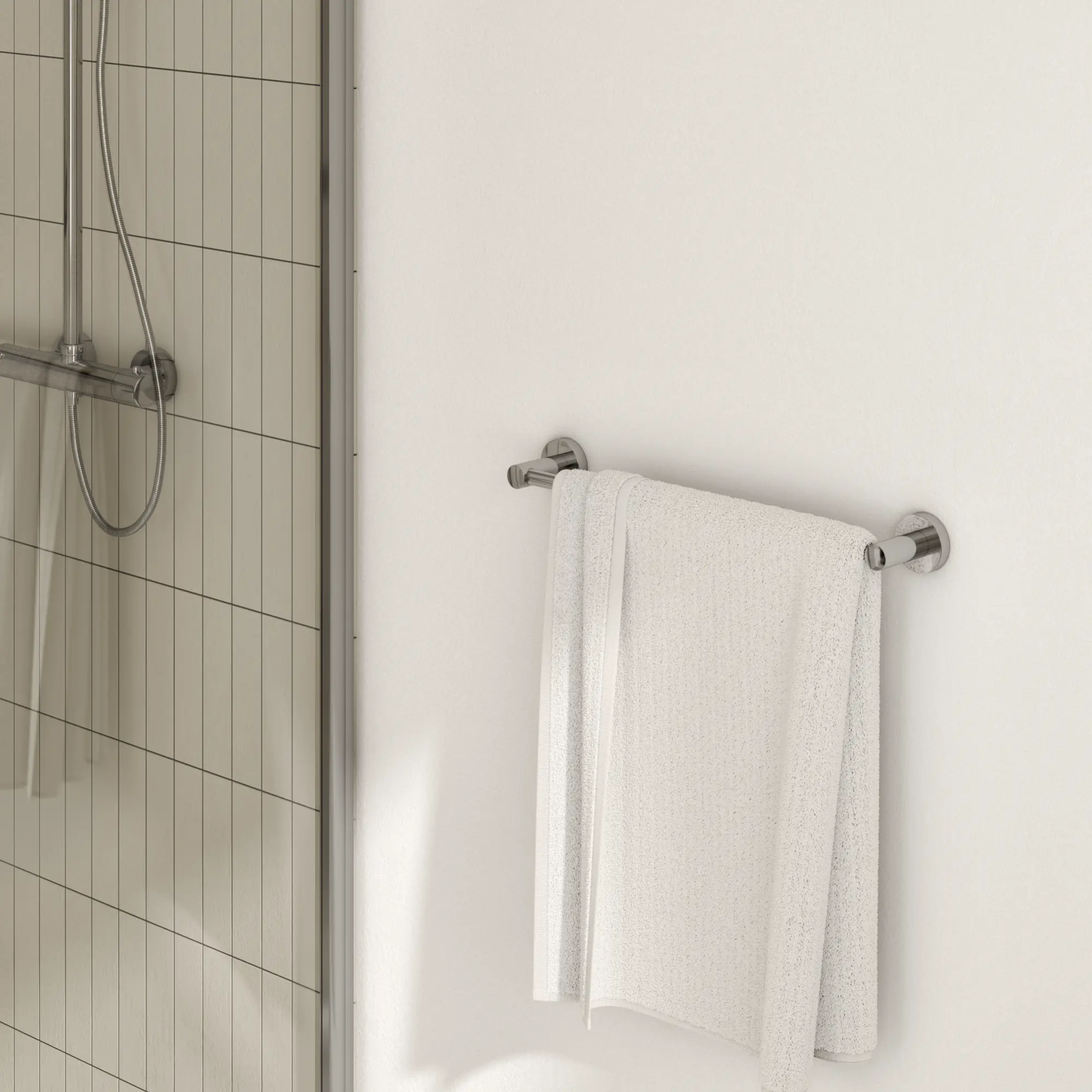 Portasciugamani da Parete 60 cm in Acciaio Cromato Bonussi