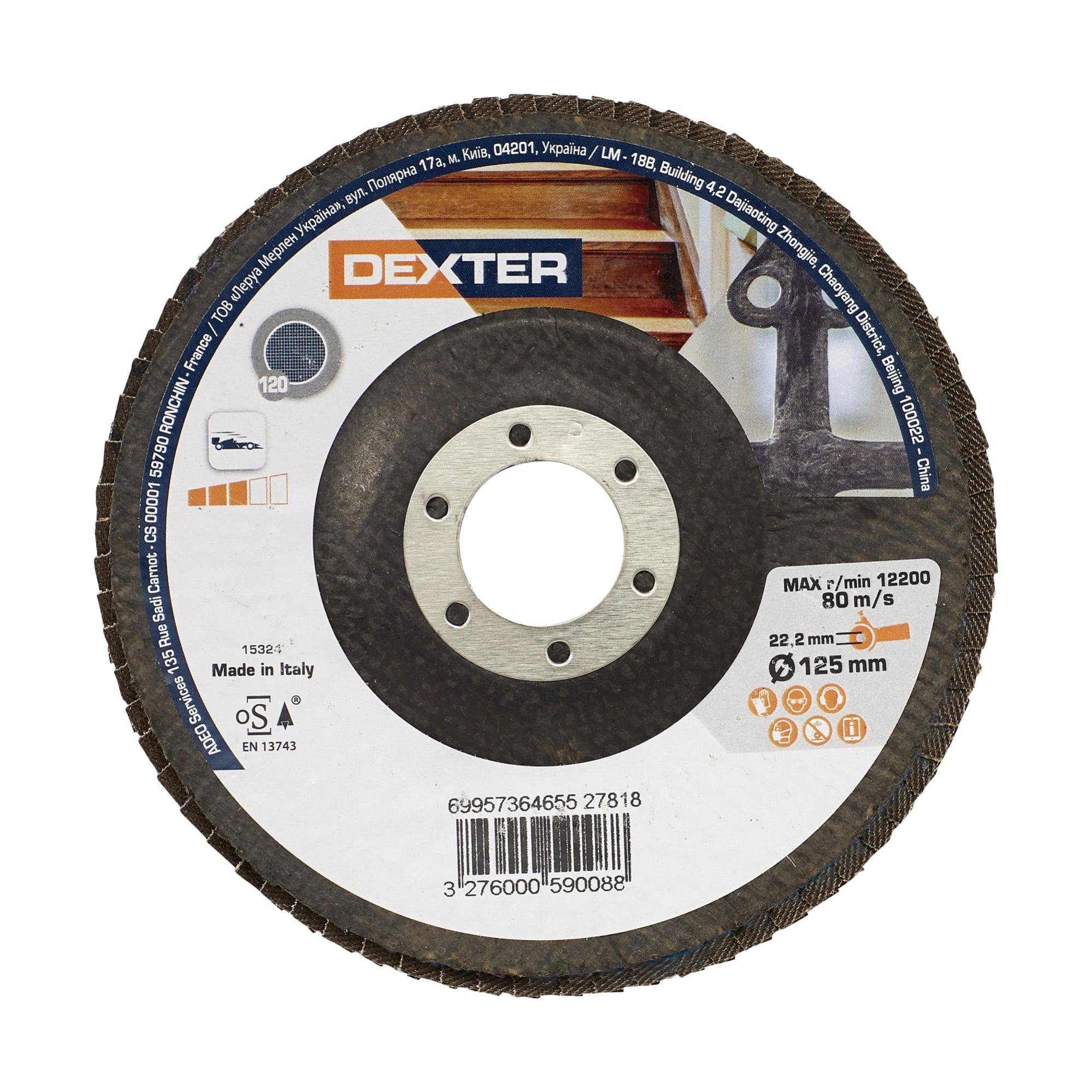 Dapetz® 5 x Flap Smerigliatura Dischi Abrasivi 115mm 4.5 Grana 80 Angolo Ruota Zircone