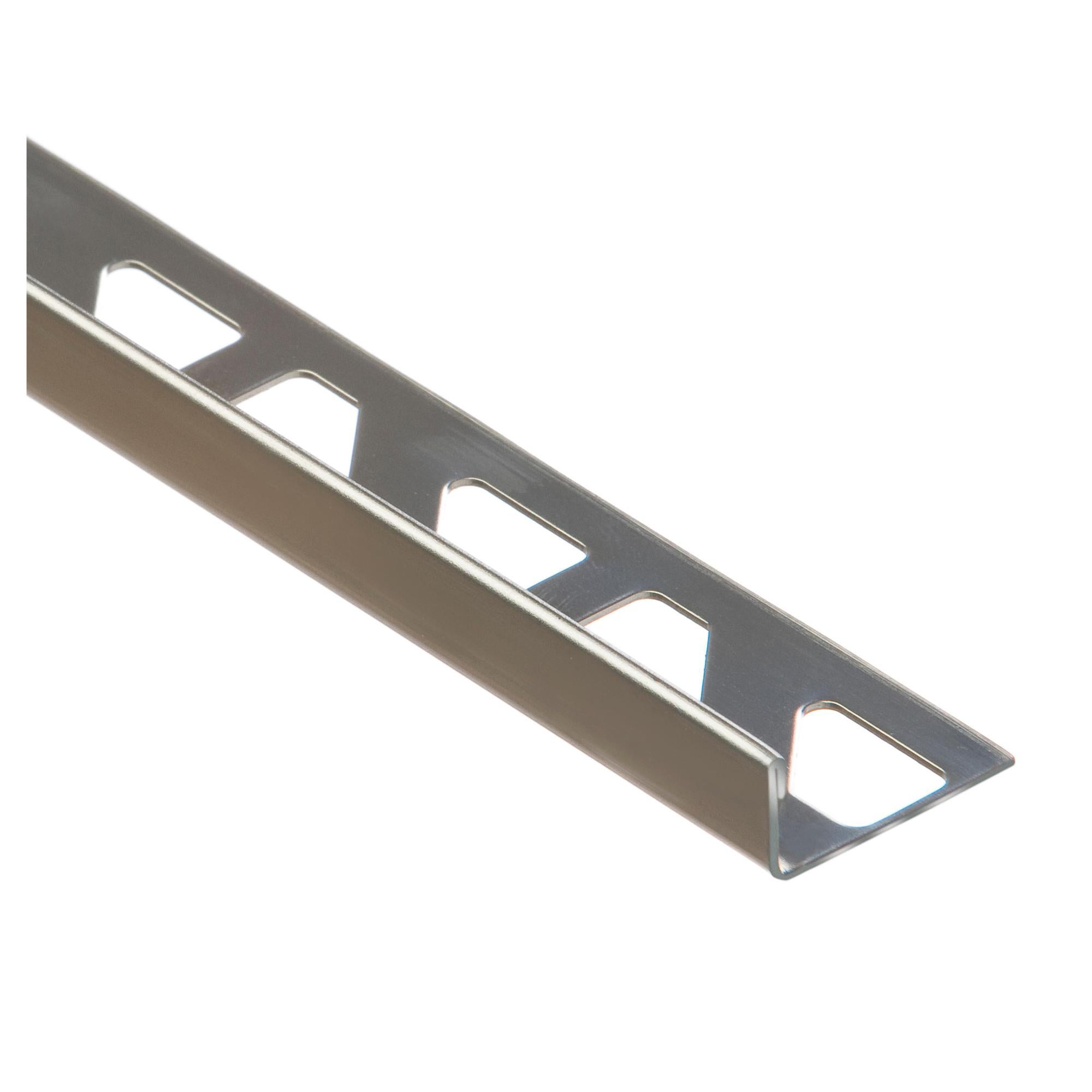 Profilo Angolare Quadrato In Acciaio Inox - 11 Mm, Lucido, Per Guide Rotthues