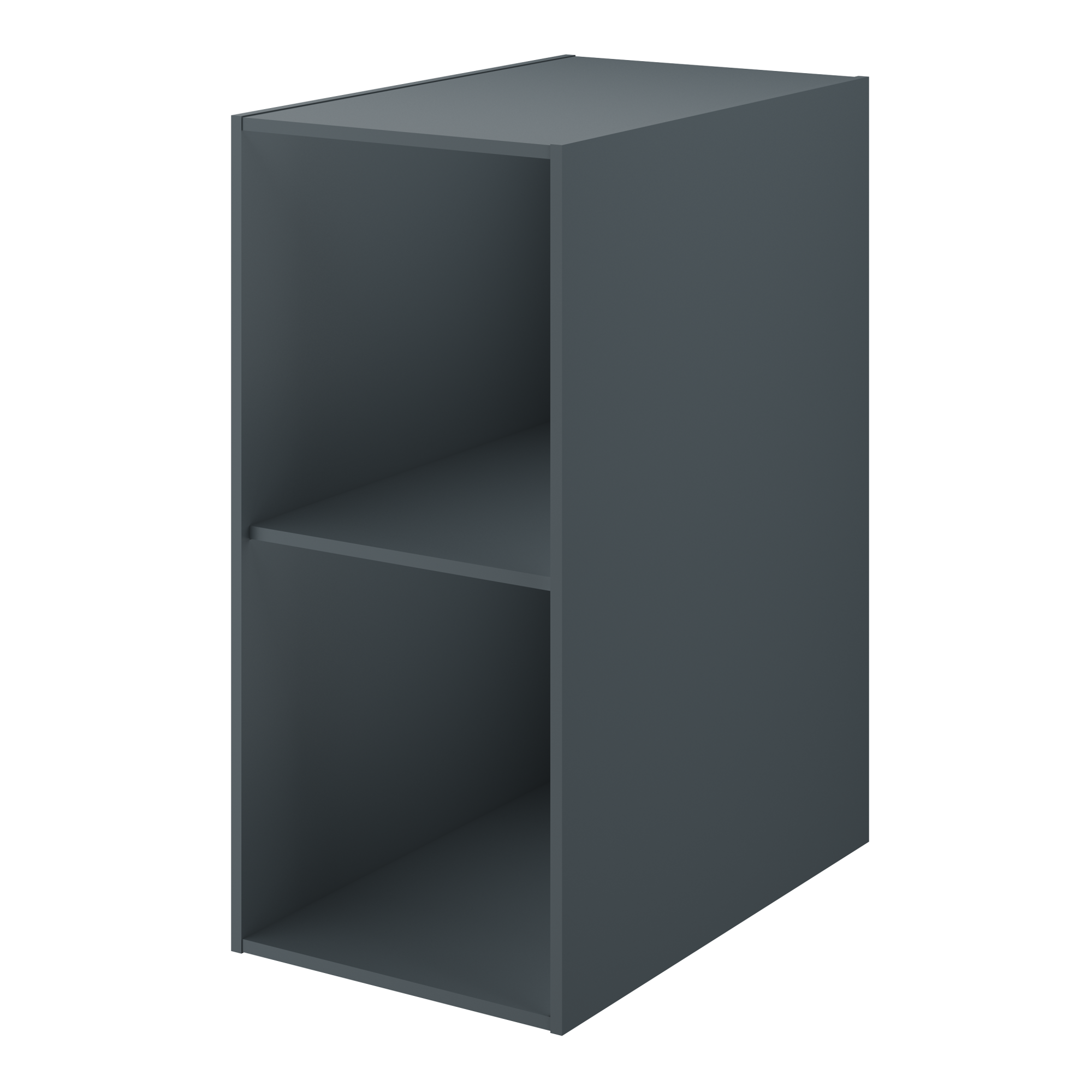 Mobile Pensile VidaXL Con Vetro - 40x31x60 Cm, Multistrato Grigio Cemento, 2 Ripiani Per Cucina - Foto 11