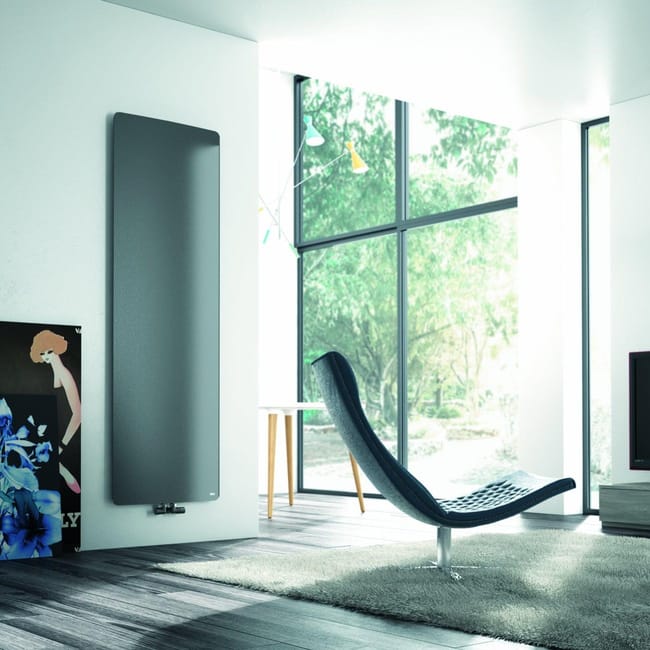 Scaldasalviette DE'LONGHI Leggero antracite interasse 450 cm , L