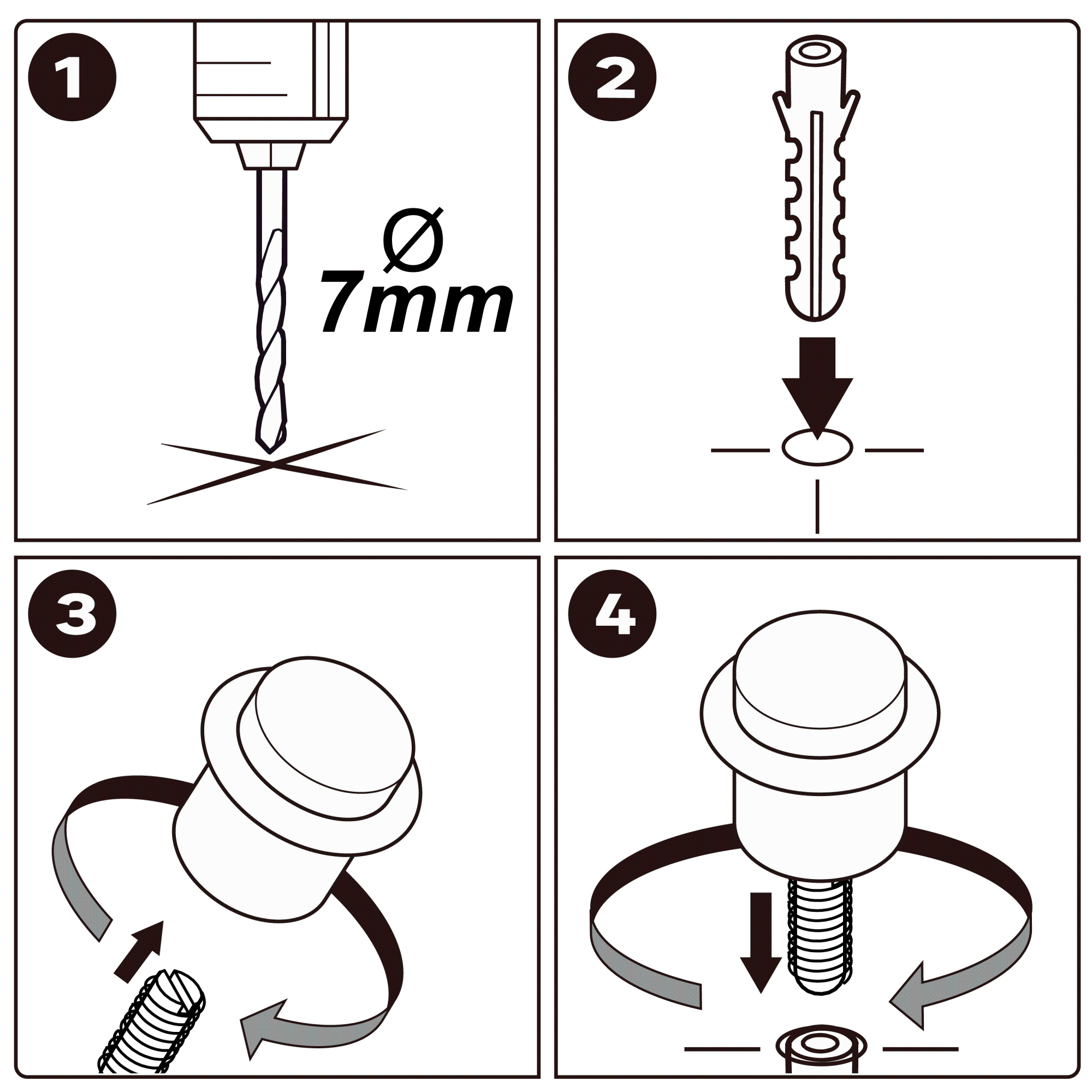 Confezione da 4 Pezzi Fermaporta, Fermaportain Acciaio Inox