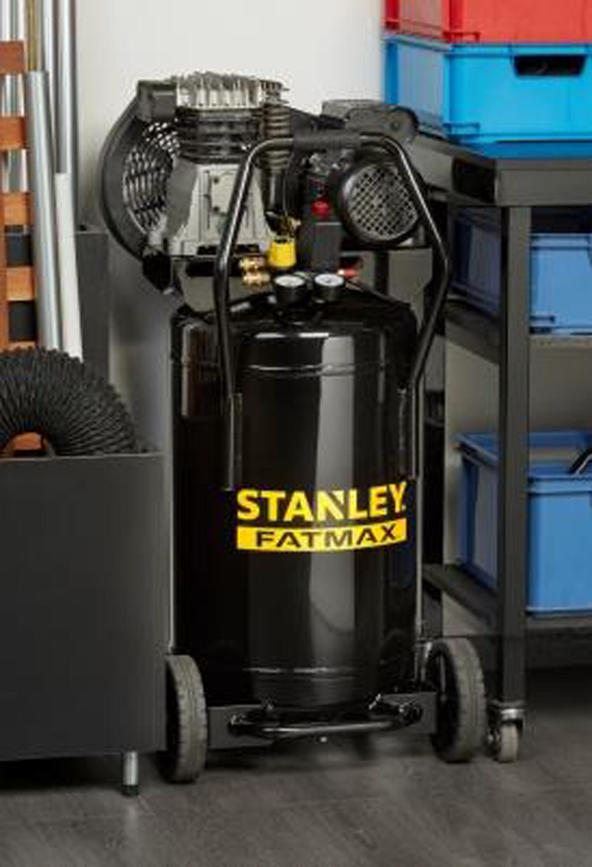 Compressore A Cinghia STANLEY FATMAX B 350/10/90V, 3 Hp, 10 Bar, 90 ...