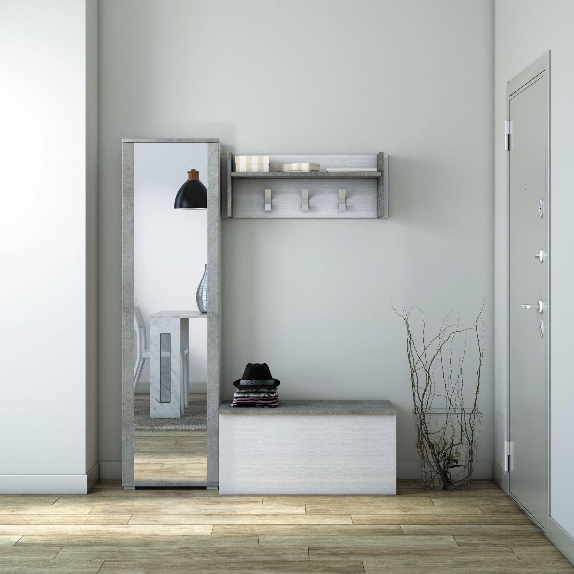 Relaxdays - Set Da 3 Ganci Da Parete, Design Decorativo A Bottone