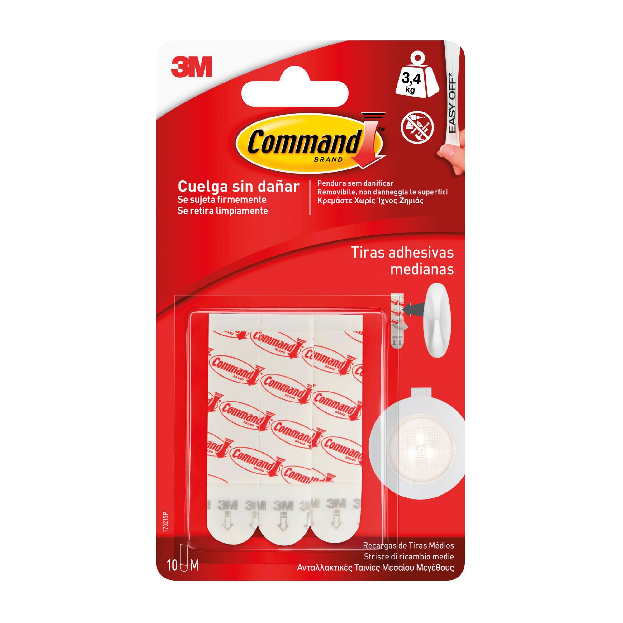 Command Kit Fissaggio Assortito Bianco: Strisce E Ganci Per Appendere Cornici E Poster - 2