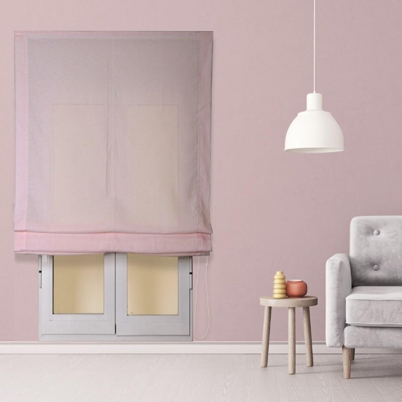 Joyswahl Tenda A Pacchetto In Voile Trasparente Grigia 60x140 Cm - Tenda A Rullo Con Ricamo Floreale E Coulisse Per Cucina E Soggiorno