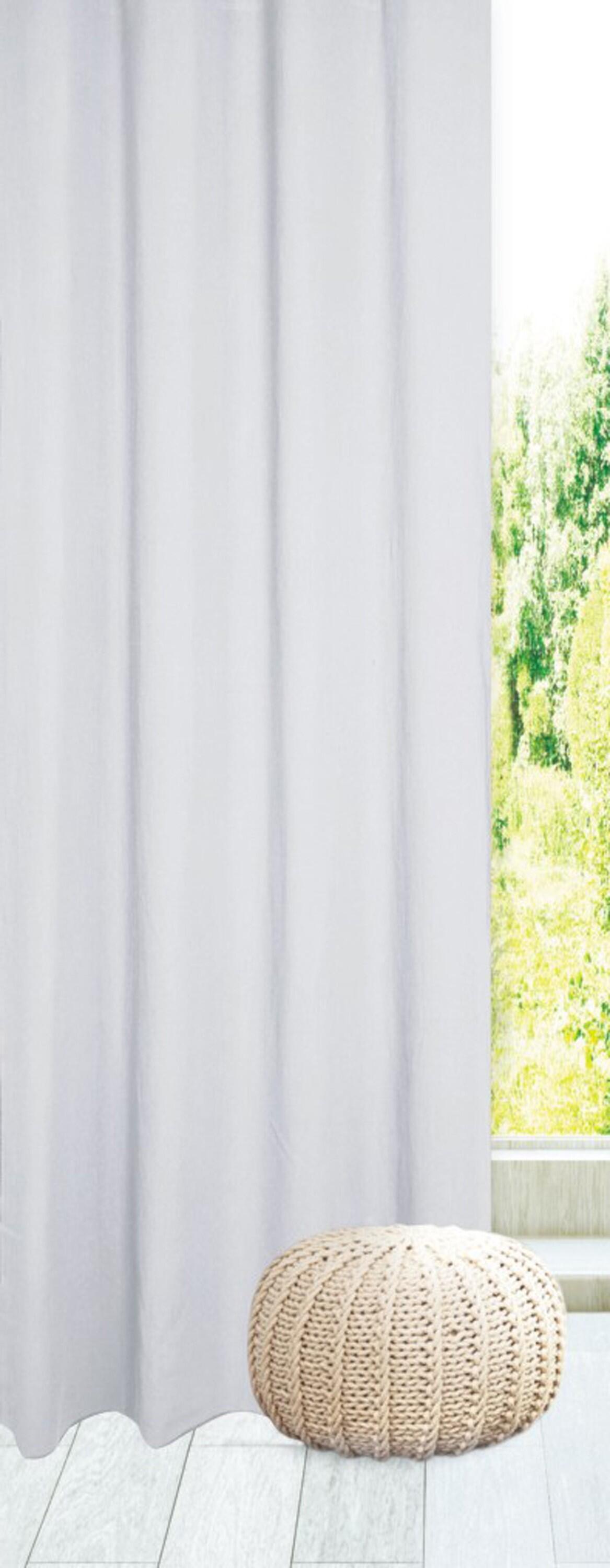 Tenda semi-filtrante INSPIRE Carol bianco fettuccia con passanti nascosti  200x280 cm