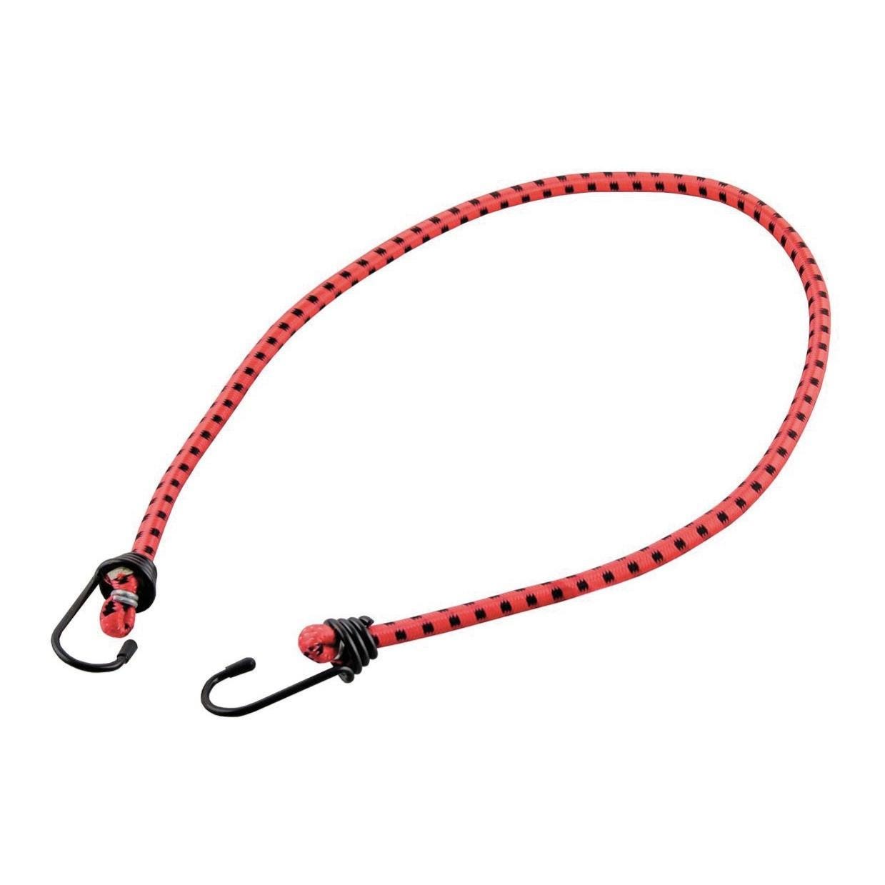 Corda elastica con gancio rosso e nero L 0.6 m x Ø 8.0 mm 2 pezzi
