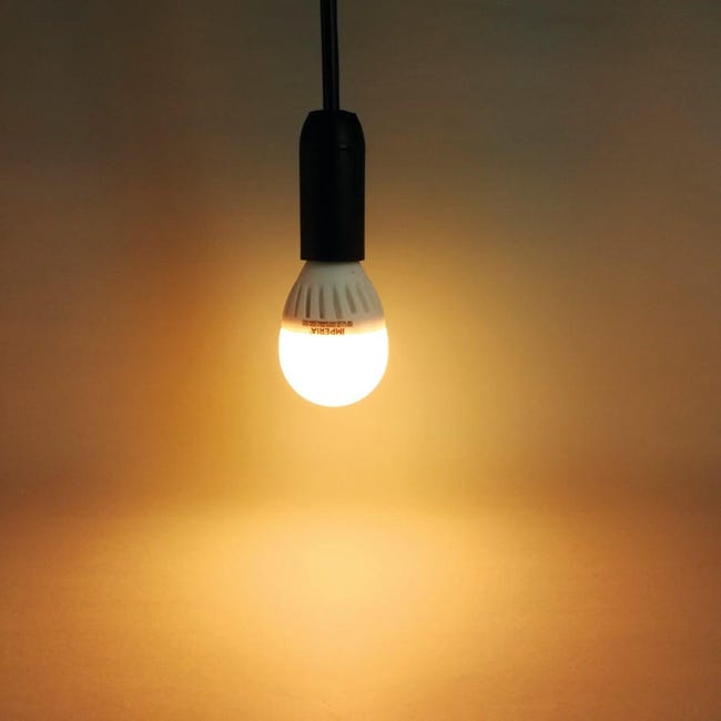 Lampadina LED SMD, E14, sferico, smerigliato, luce calda, 9W=900LM (equiv  66 W), 200° , IMPERIA