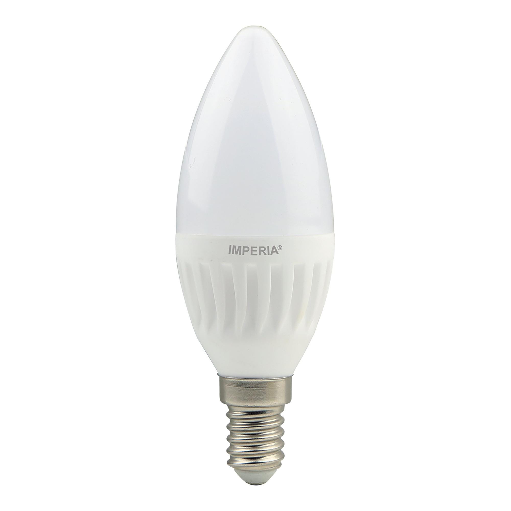 Lampadina LED SMD, E14, oliva, smerigliato, luce naturale, 9W=900LM (equiv  66 W), 360° , IMPERIA