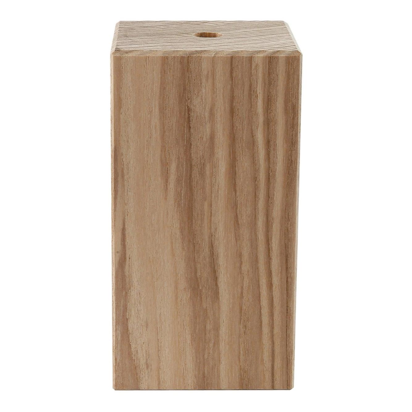 Creative-Cables Kit Portalampada In Legno E27 Per Cordone XL - Bianco, Artigianale Italiano, FSC 100% - 2
