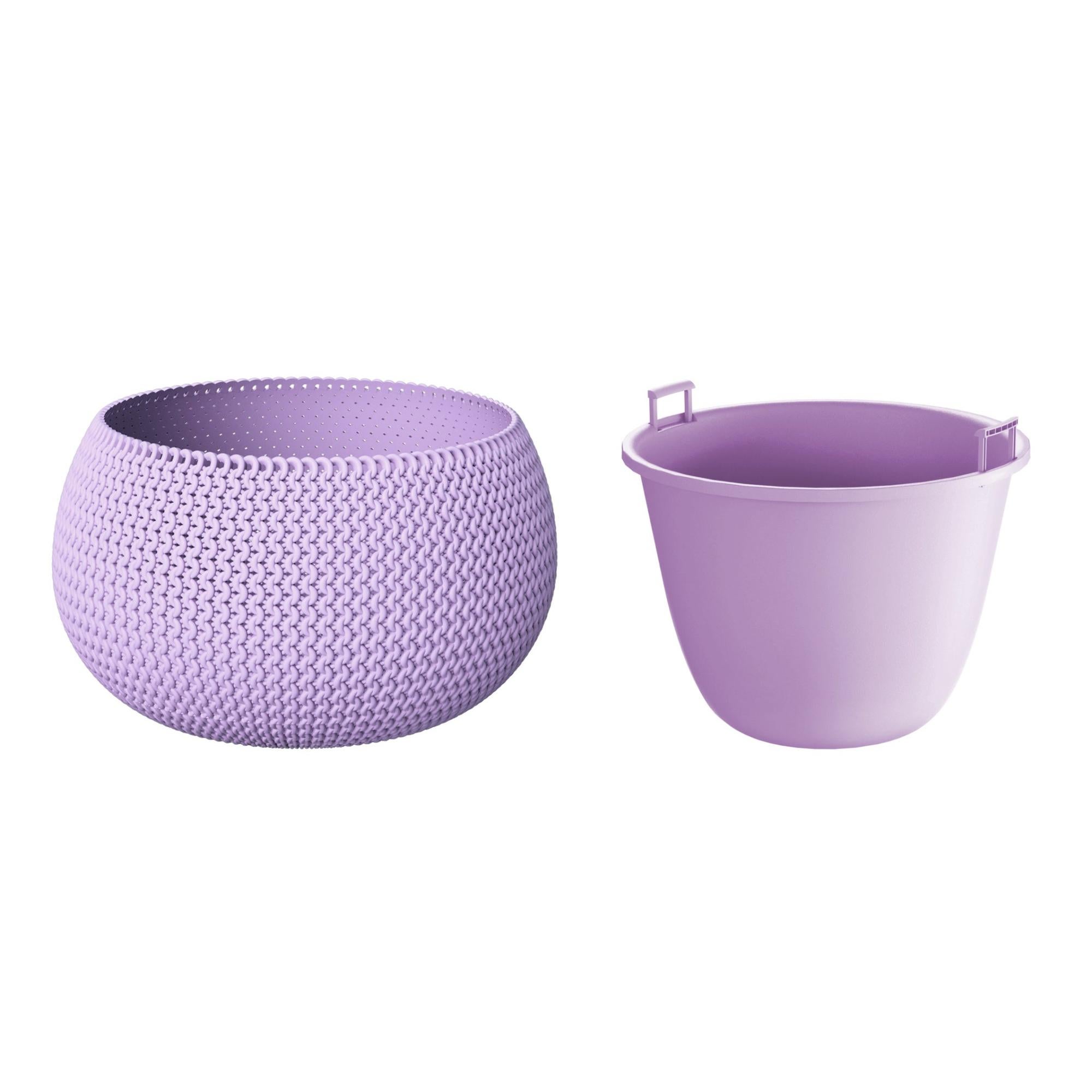 Vaso di fiori rotondo - Rocka - 14 cm - Grafite - - Garden Seeds Market
